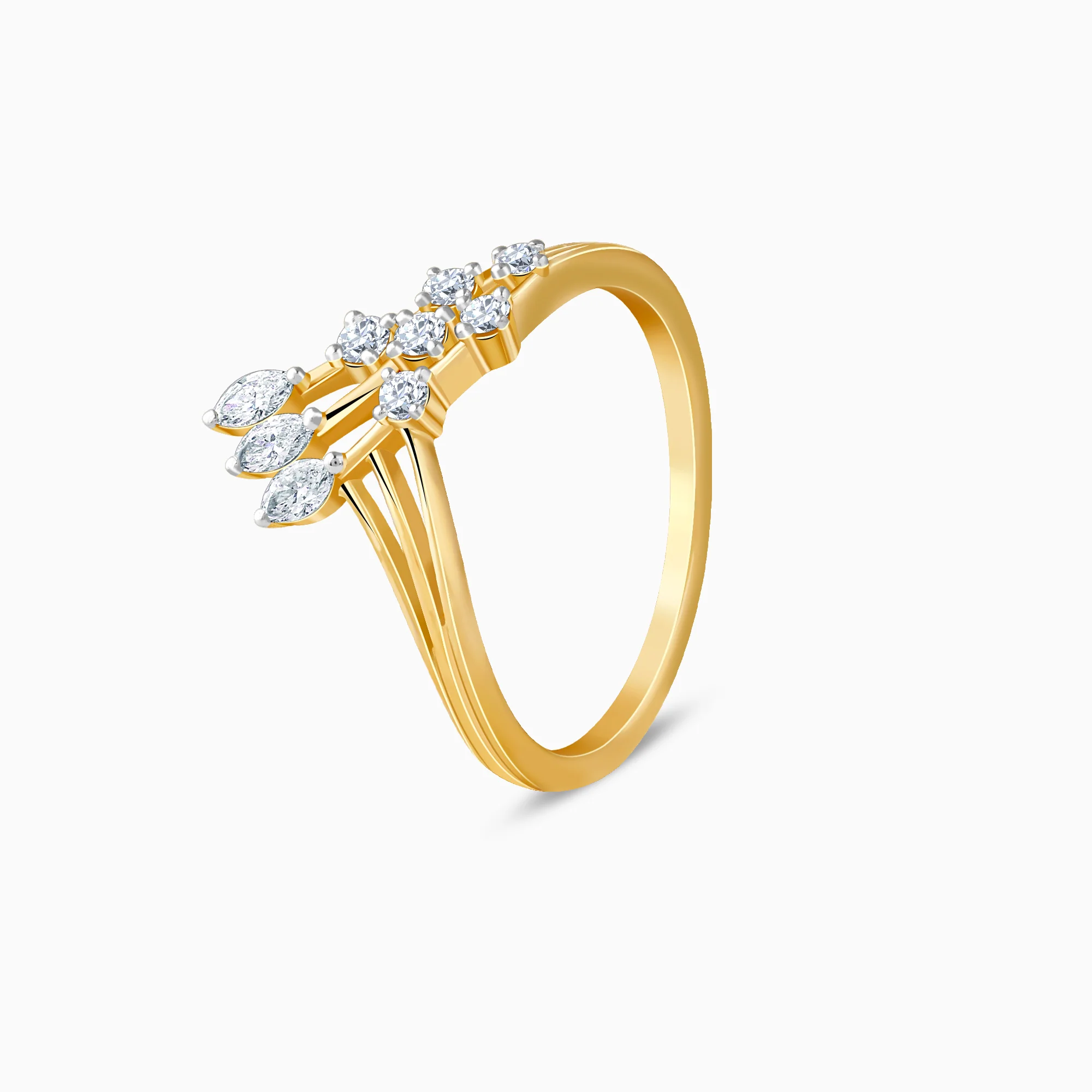 Gold Aveline Lab Grown Diamond Ring - Image 4