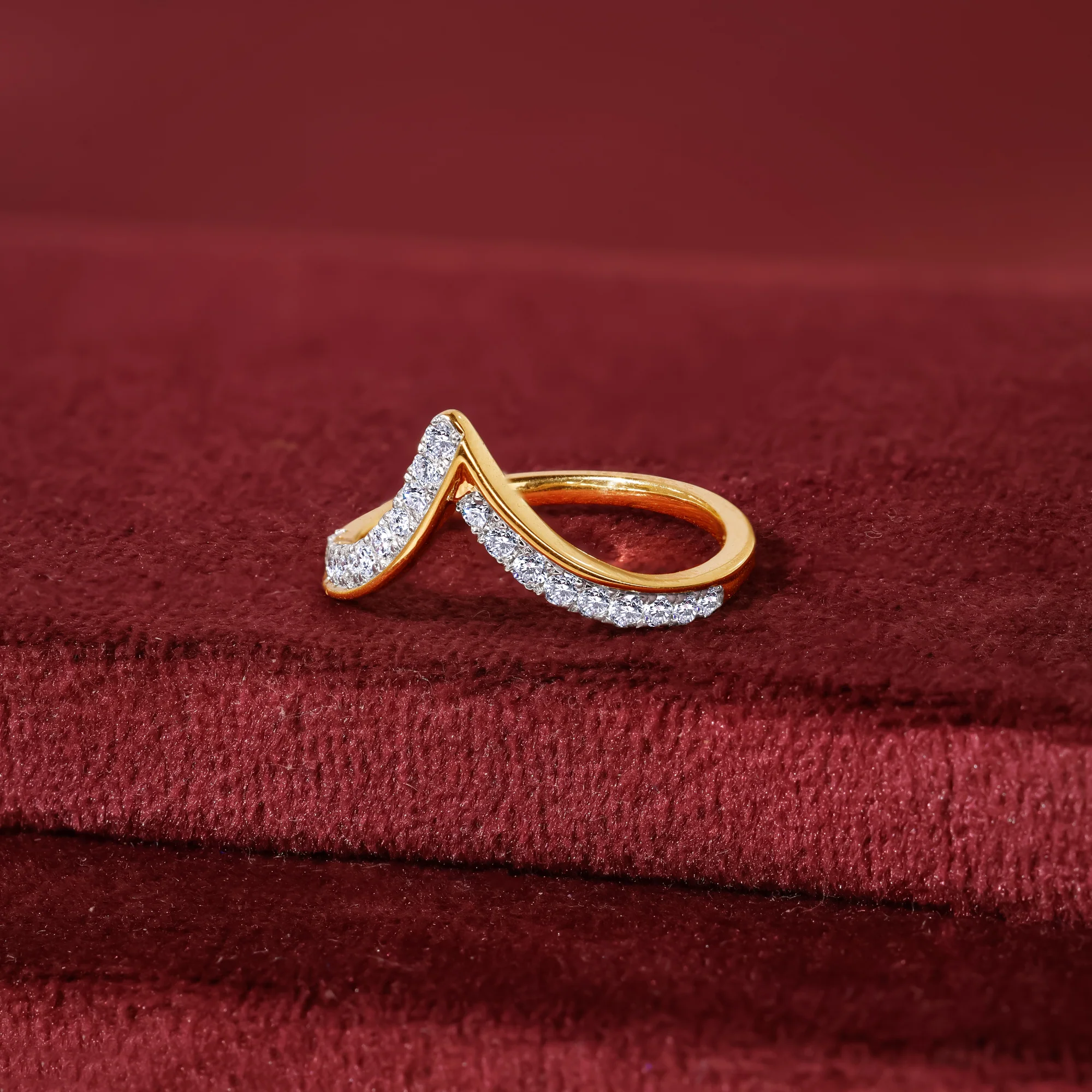 Gold Avira Lab Grown Diamond Ring - Image 2
