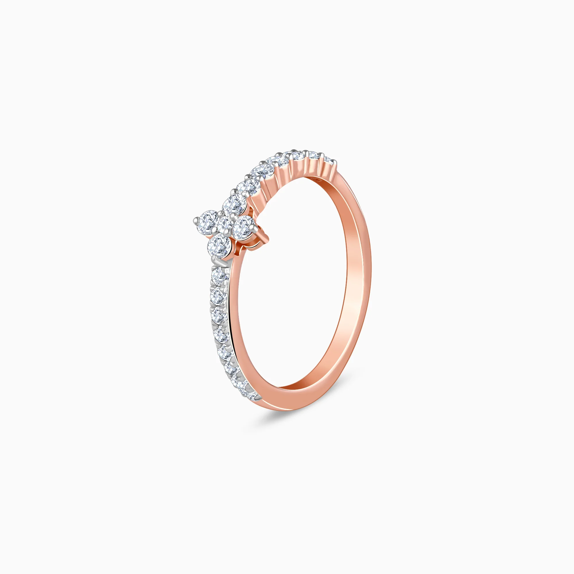 Rose Gold Axis Glow Lab Grown Diamond Ring - Image 4