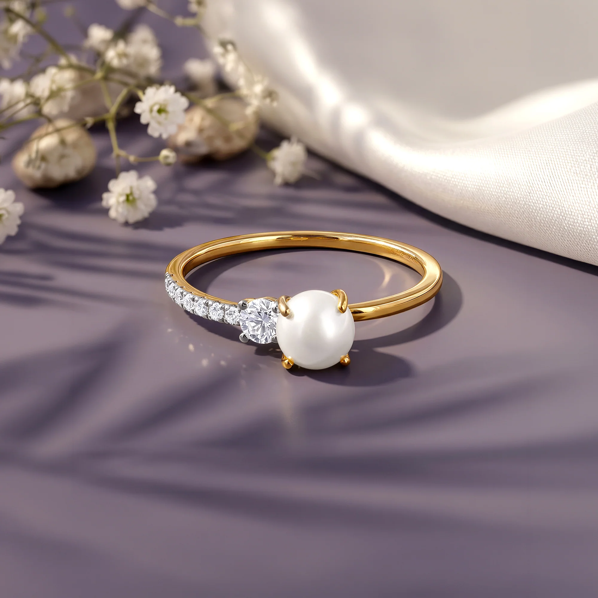 Gold Aziza Lab Grown Diamond Ring (Size 12) - Image 2