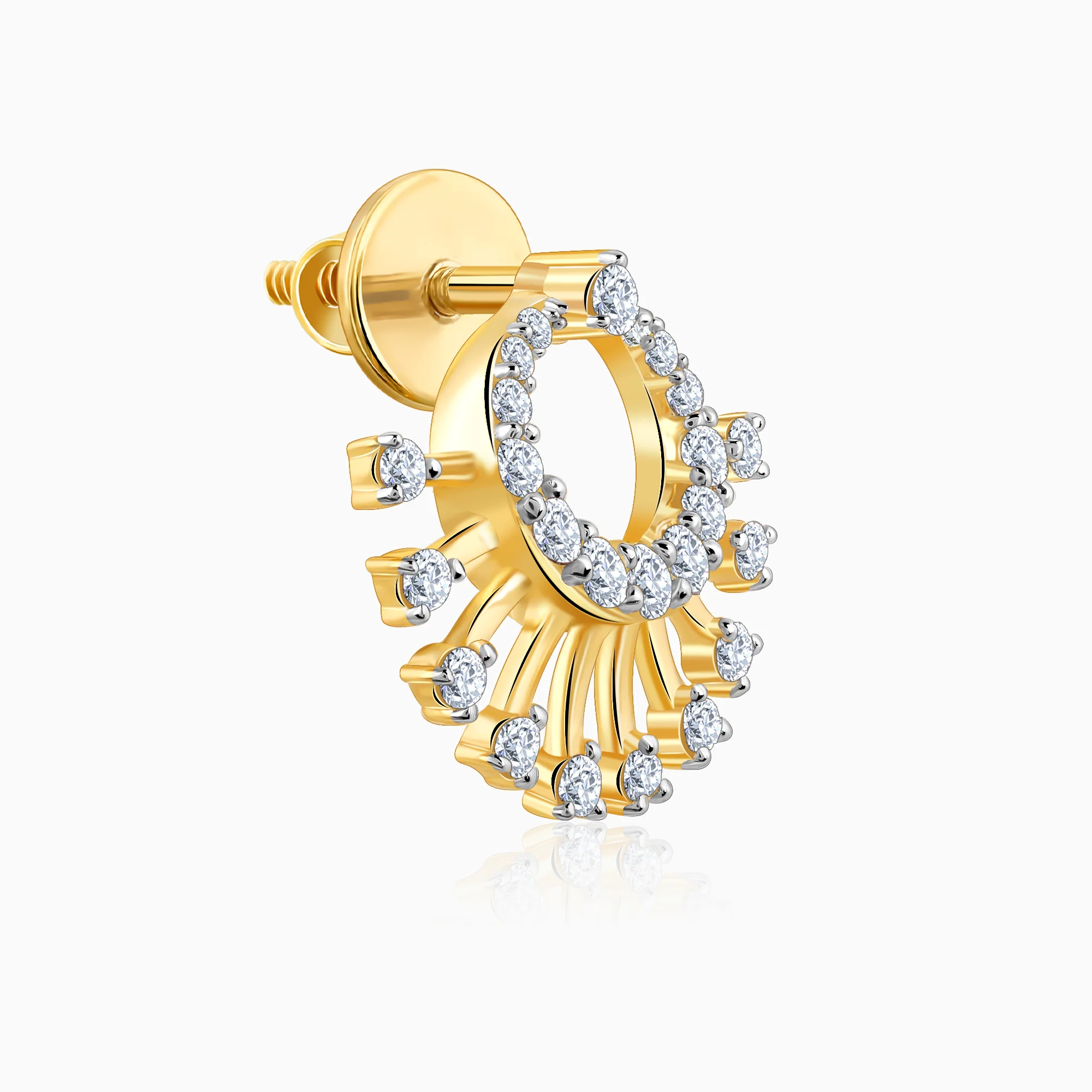 Gold Bella Aura Diamond Earrings - Image 7