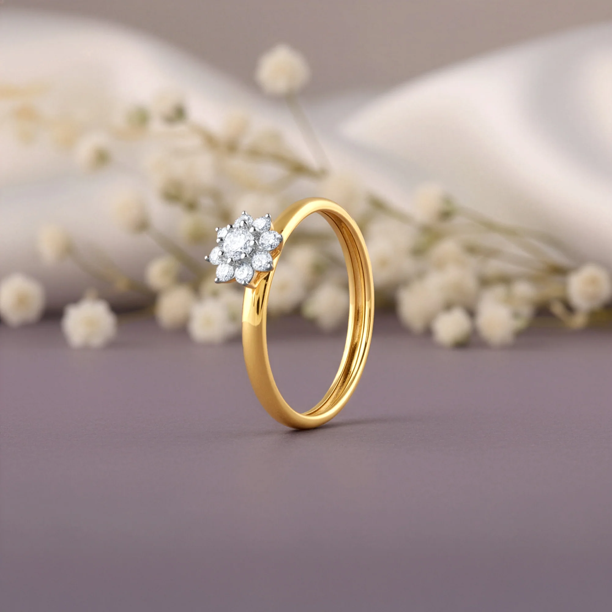 Gold Blooming Grace Lab Grown Diamond Ring - Image 2