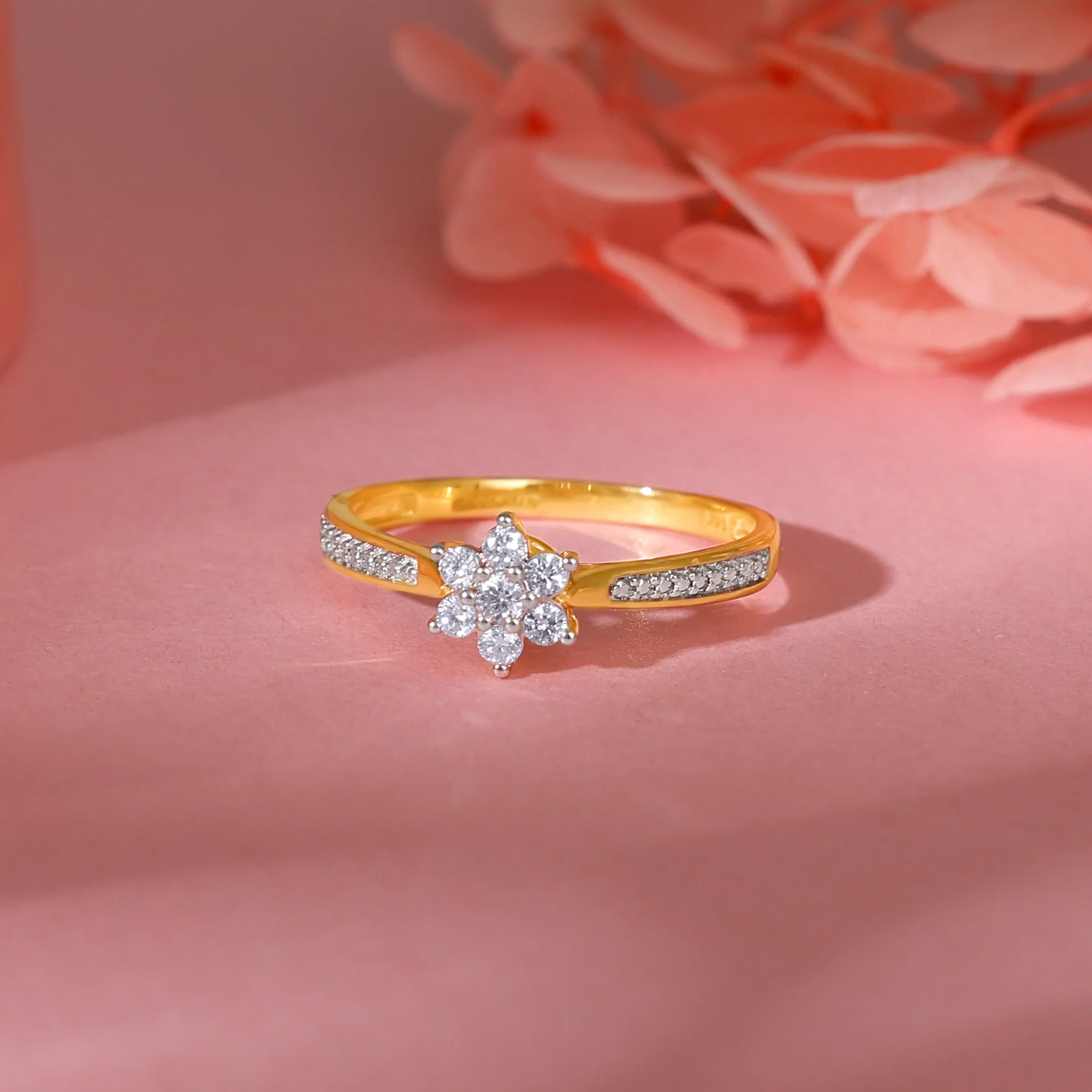 Gold Blossom Dream Diamond Ring - Image 2