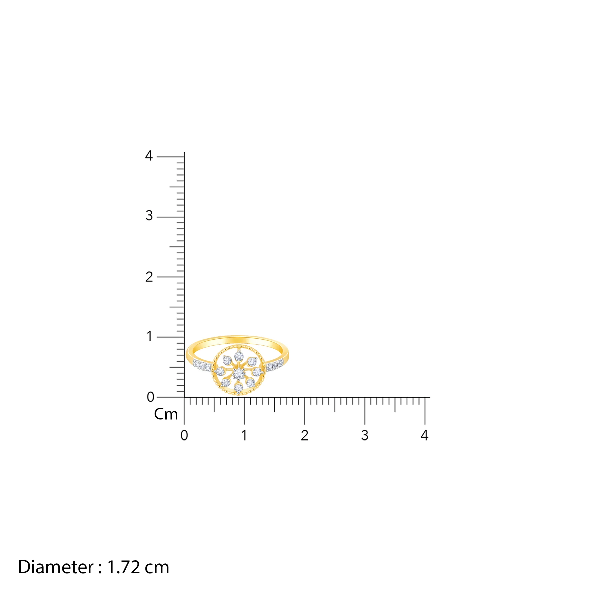 Gold Blossoming Flower Diamond Ring - Image 6