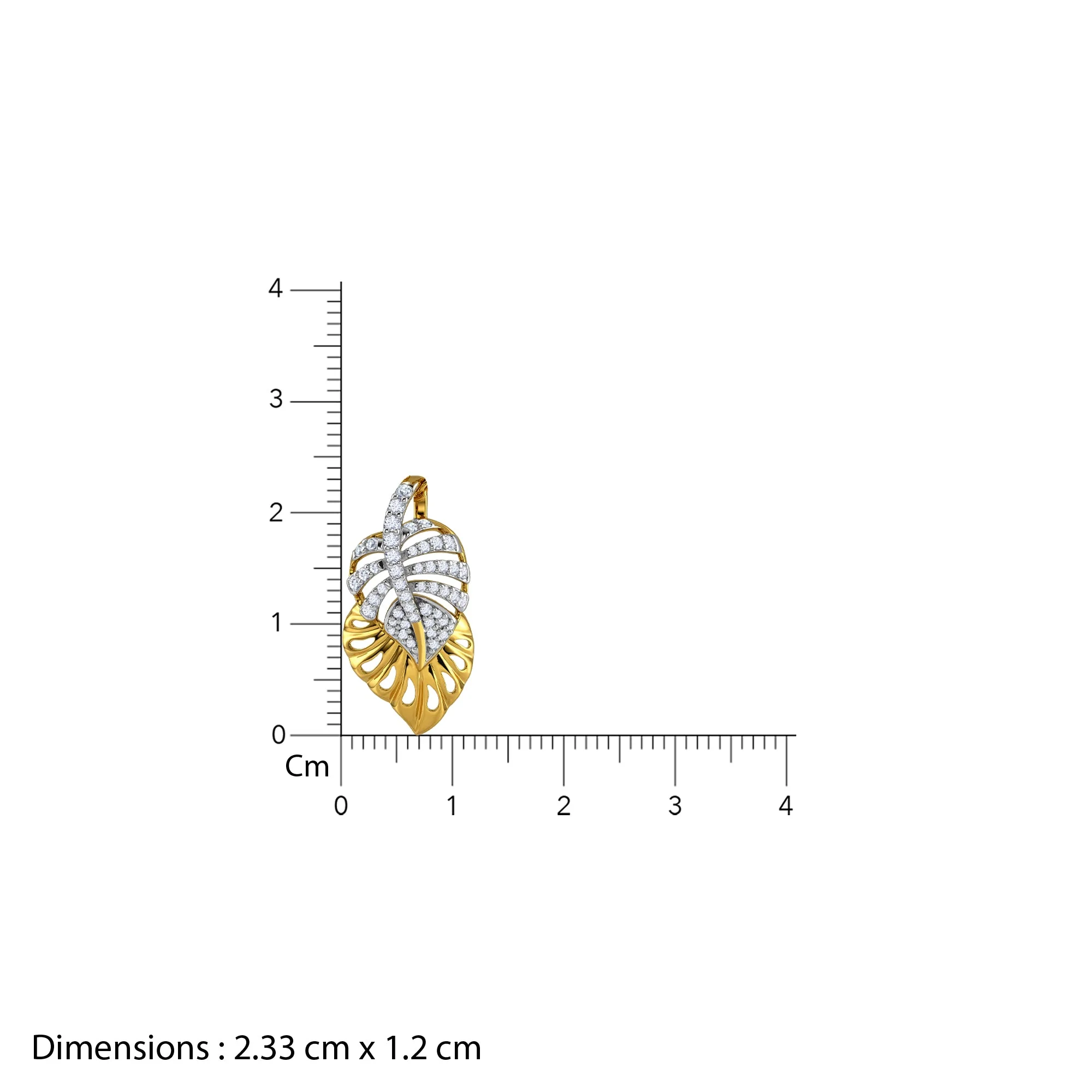 Gold Camomille Lab Grown Diamond Pendant - Image 5