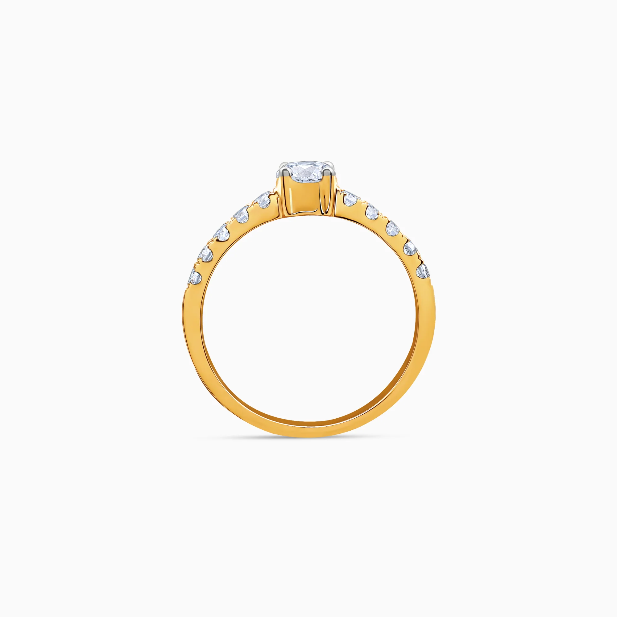 Gold Ceres Solitaire Lab Grown Diamond Ring - Image 5