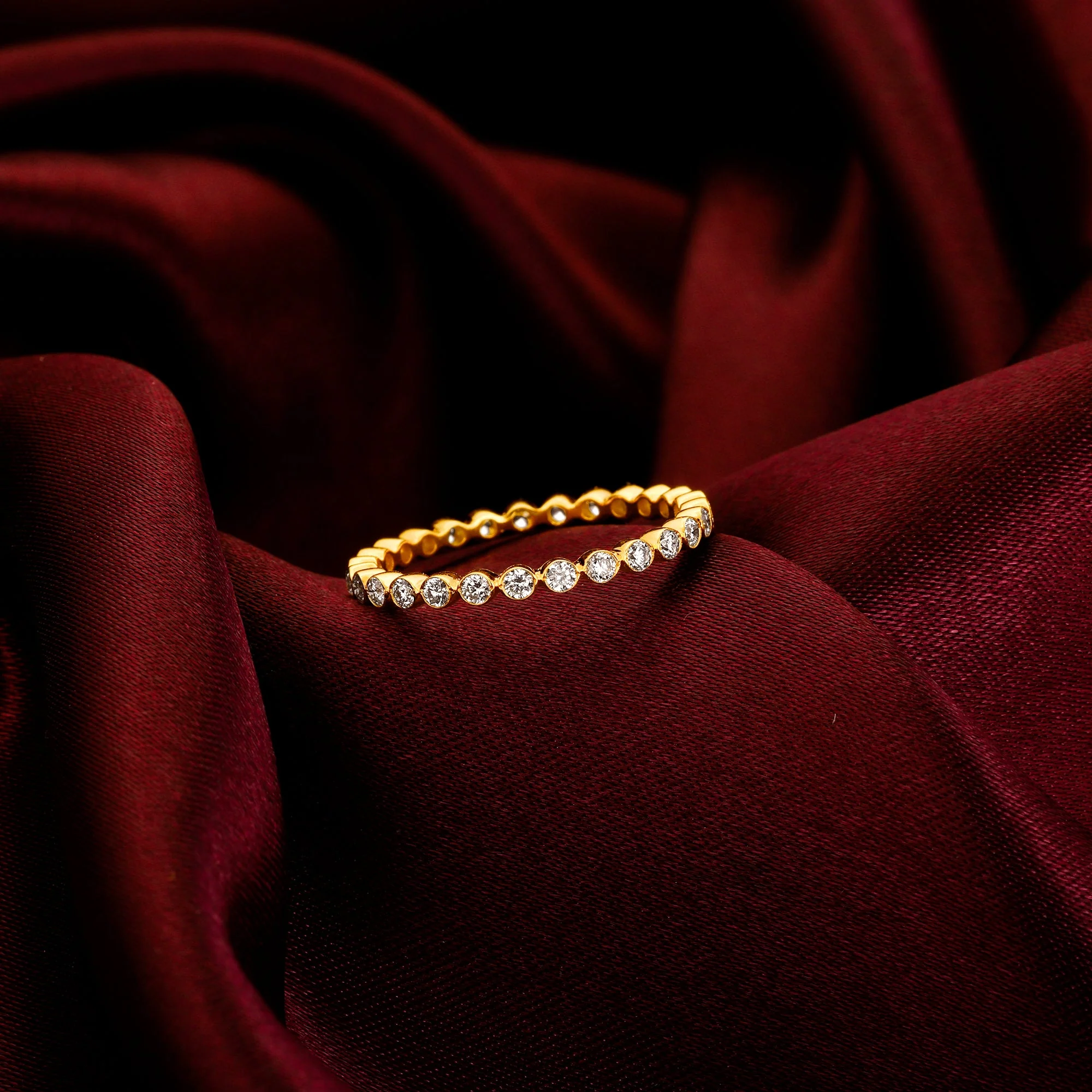 Gold Classic Band Diamond Ring - Image 2
