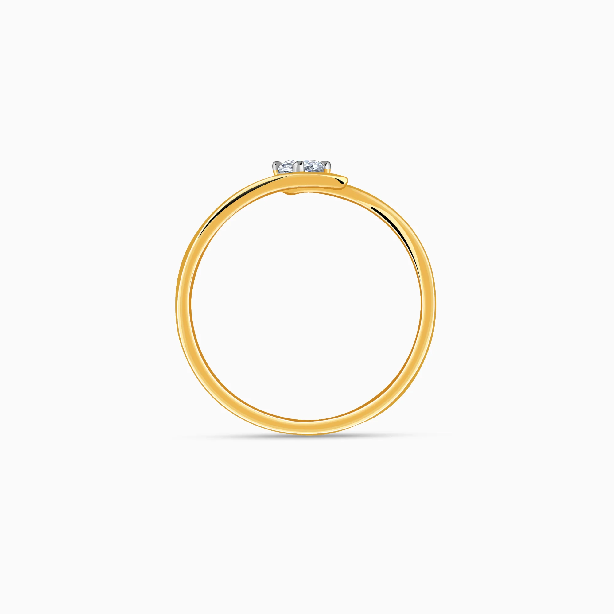 Gold Classic Polaris Lab Grown Diamond Ring - Image 5