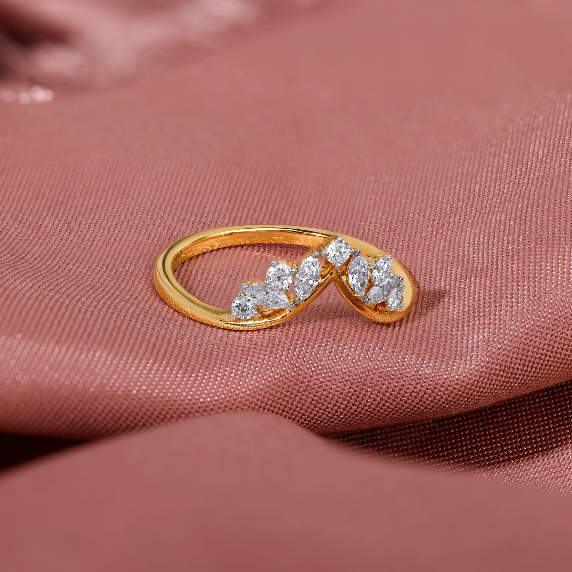 Gold Crestara Lab Grown Diamond Ring - Image 2