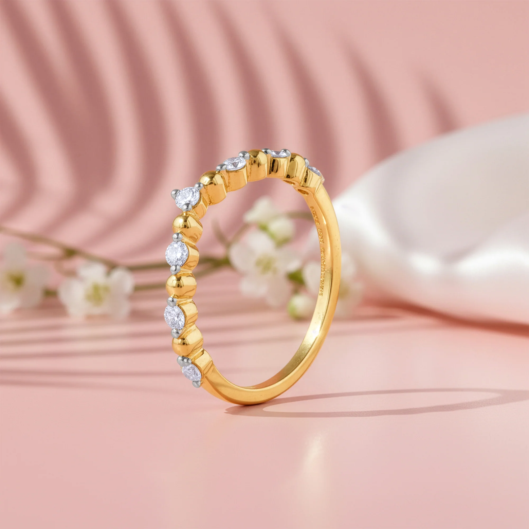 Gold Crownia Lab Grown Diamond Ring - Image 2