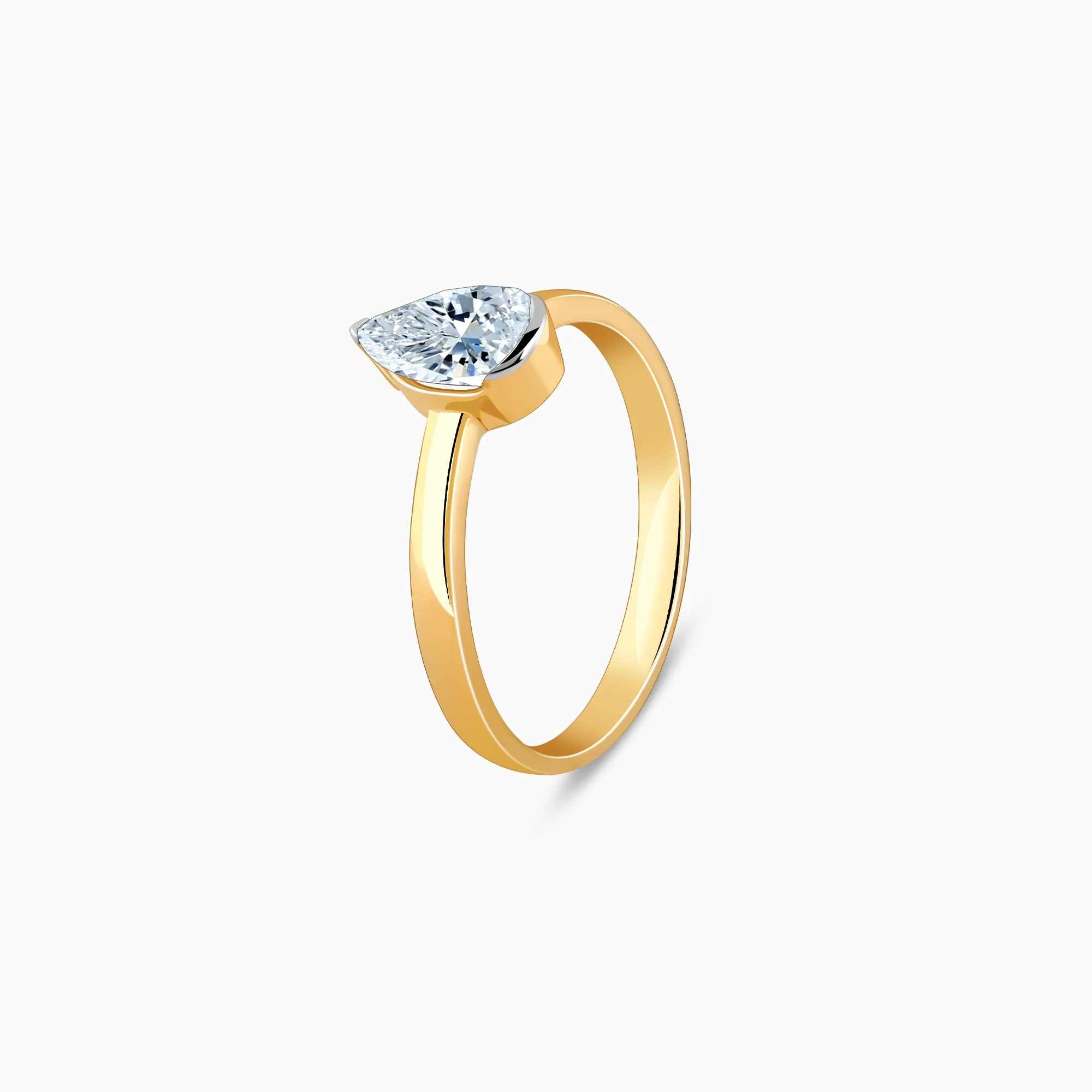 Gold Dewtastic Solitaire Diamond Ring - Image 4