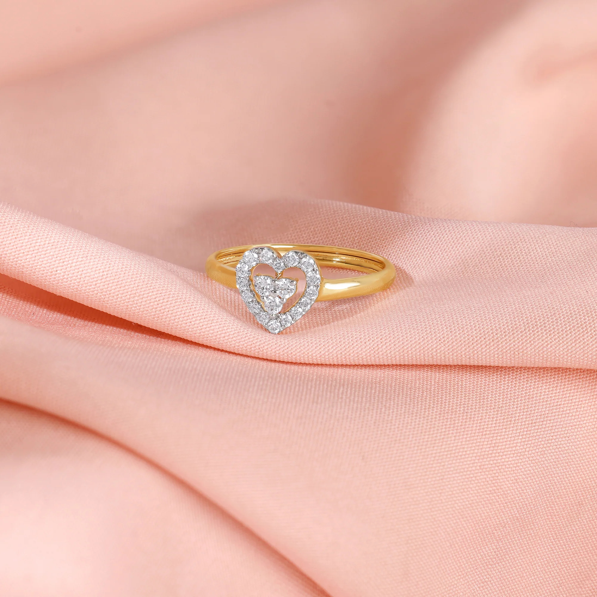 Gold Dil Lab Grown Diamond Ring - Image 2