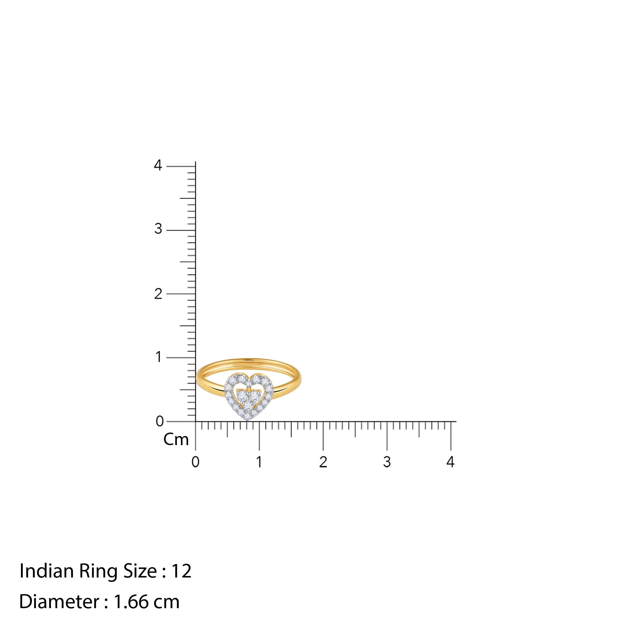 Gold Dil Lab Grown Diamond Ring - Image 6