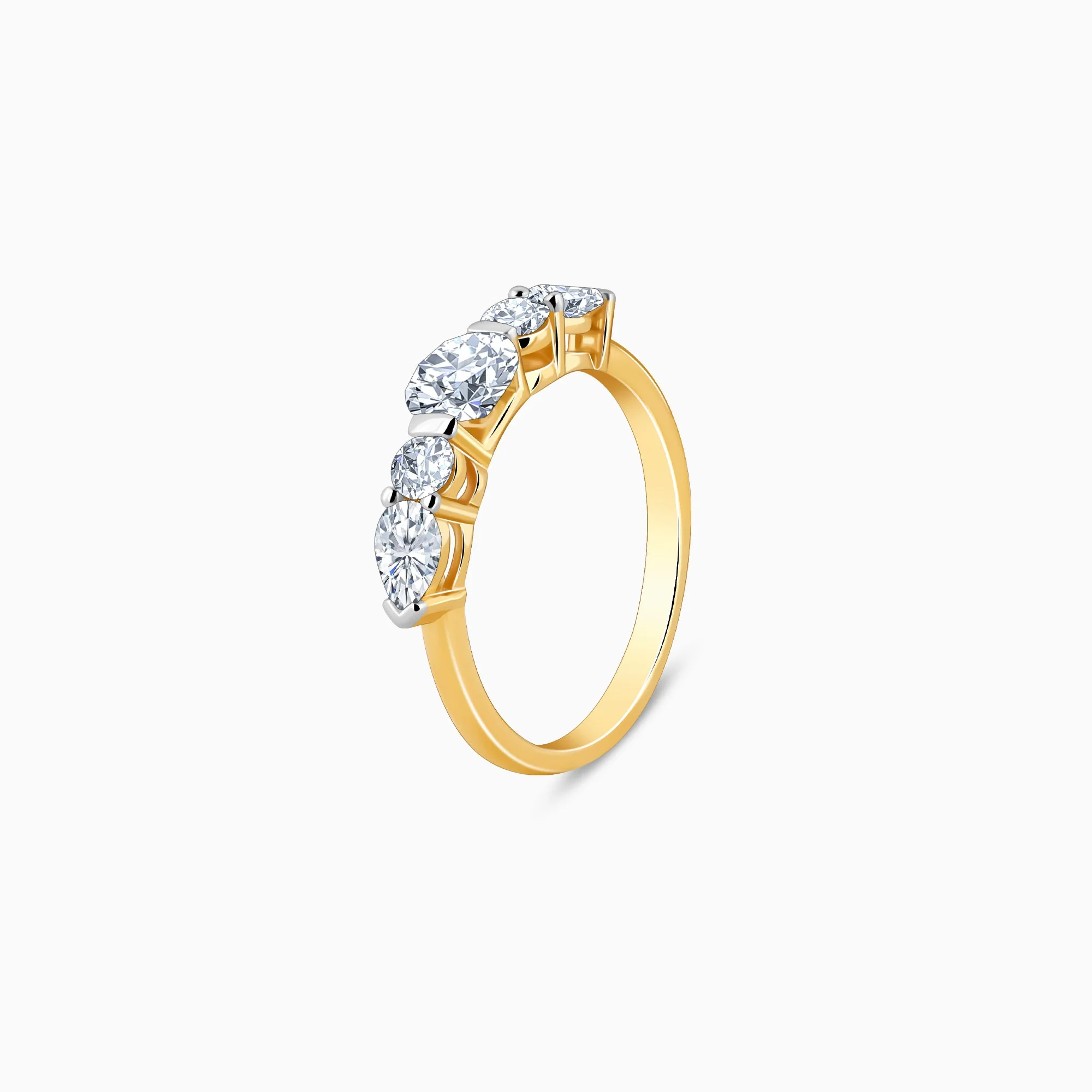 Gold Diva Solitaire Diamond Ring - Image 4