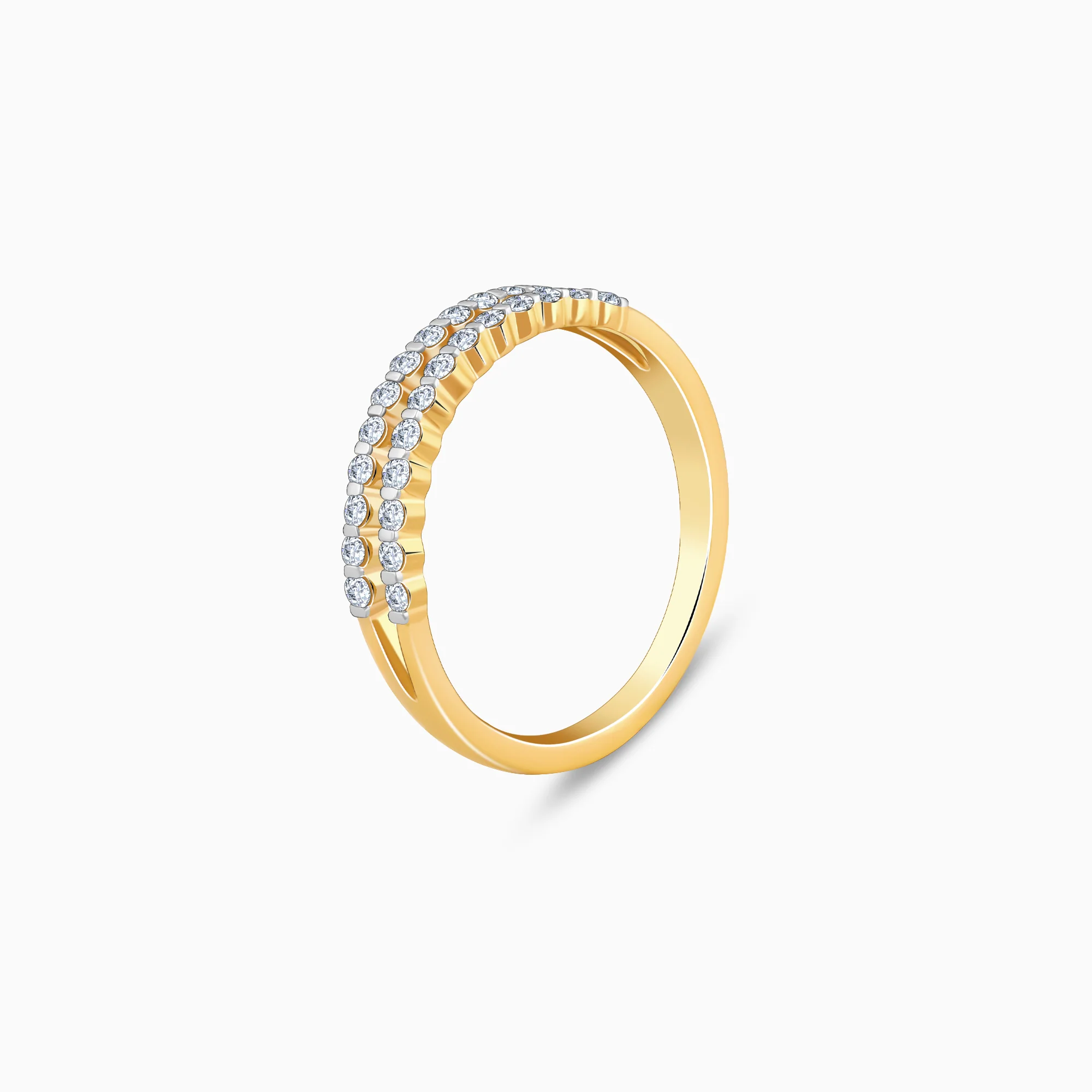 Gold Double Delight Diamond Ring - Image 4