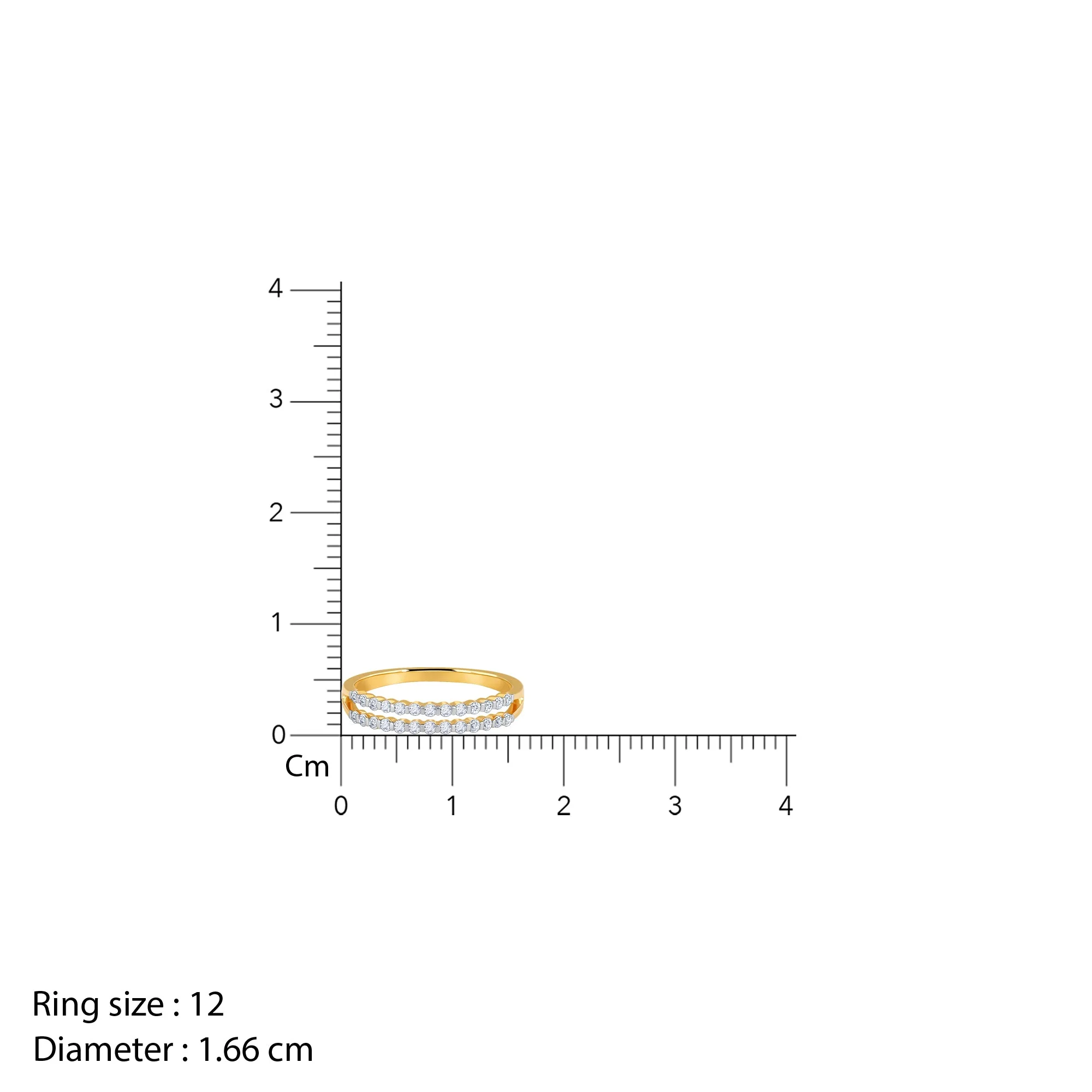 Gold Double Delight Diamond Ring - Image 6