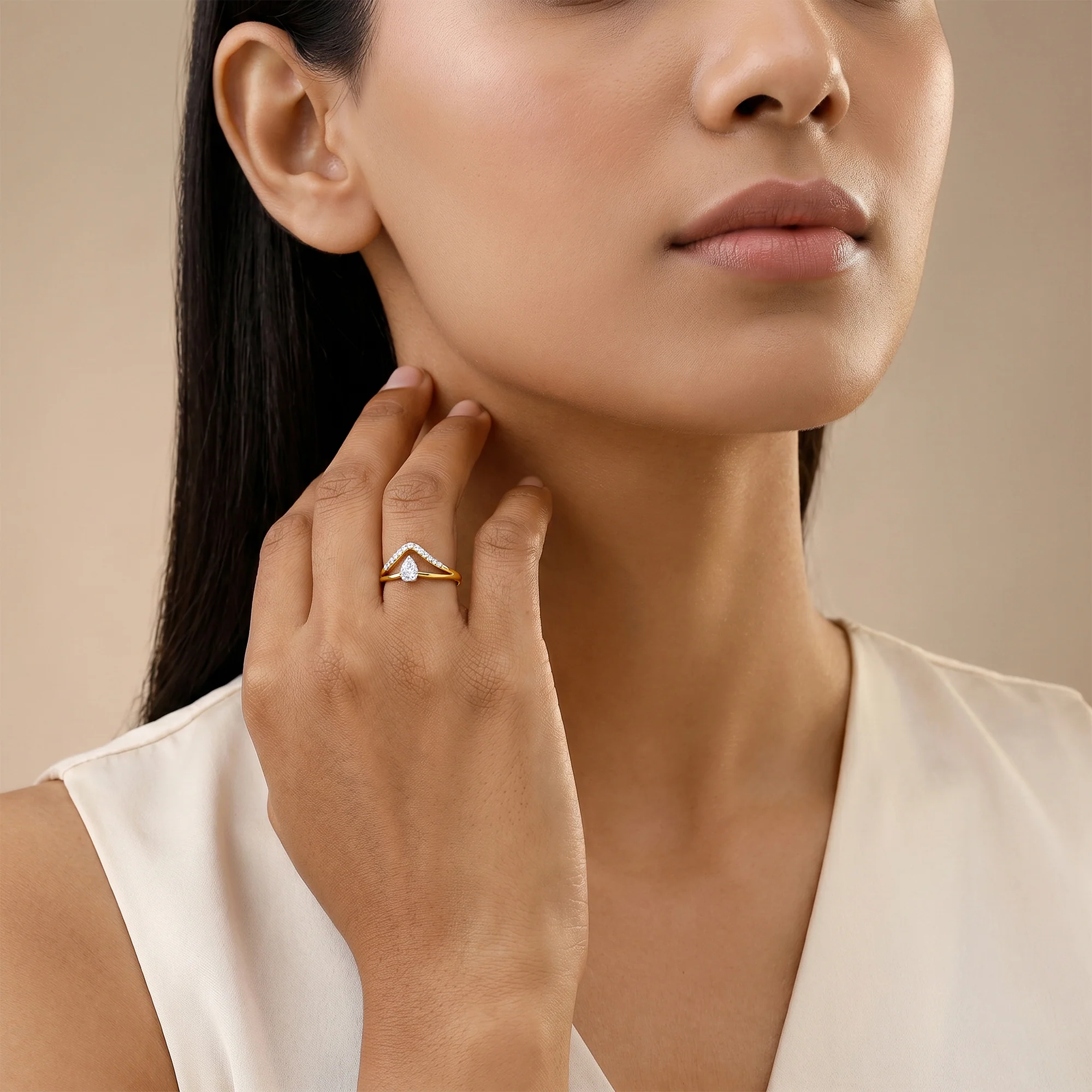 Gold Dual Path Lab Grown Diamond Ring (Size 12) - Image 3