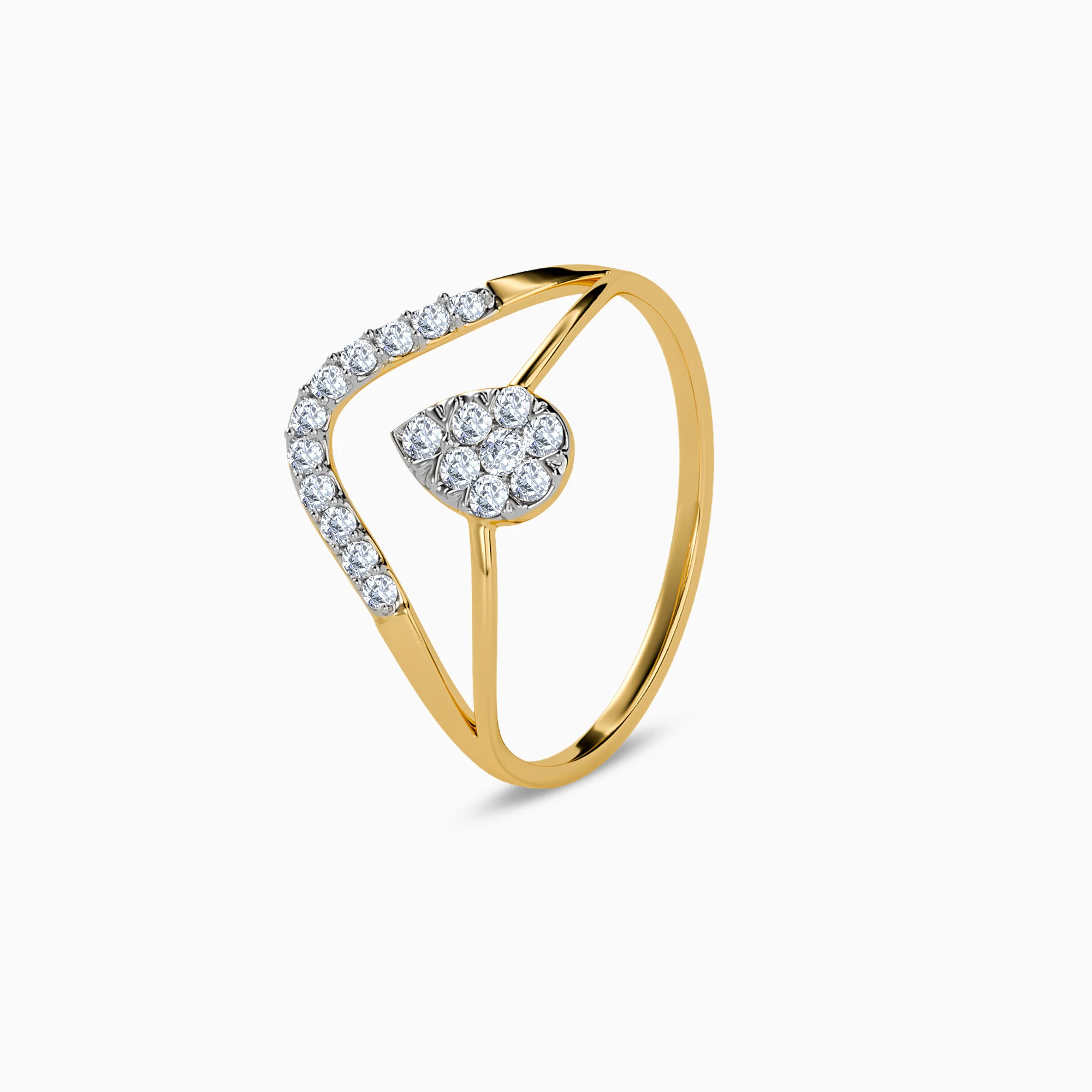 Gold Dual Path Lab Grown Diamond Ring (Size 12) - Image 4