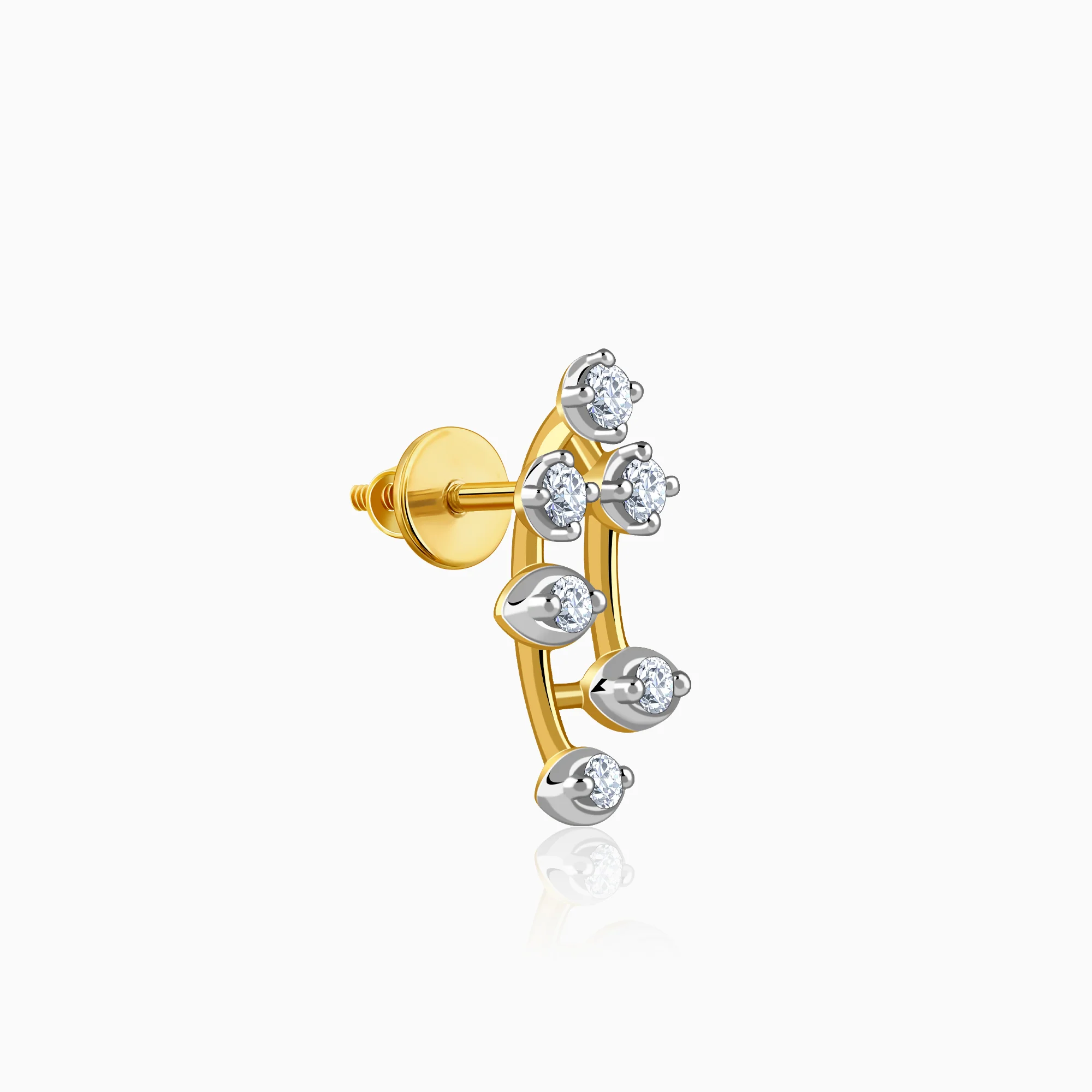 Gold Elera Lab Grown Diamond Earrings - Image 4