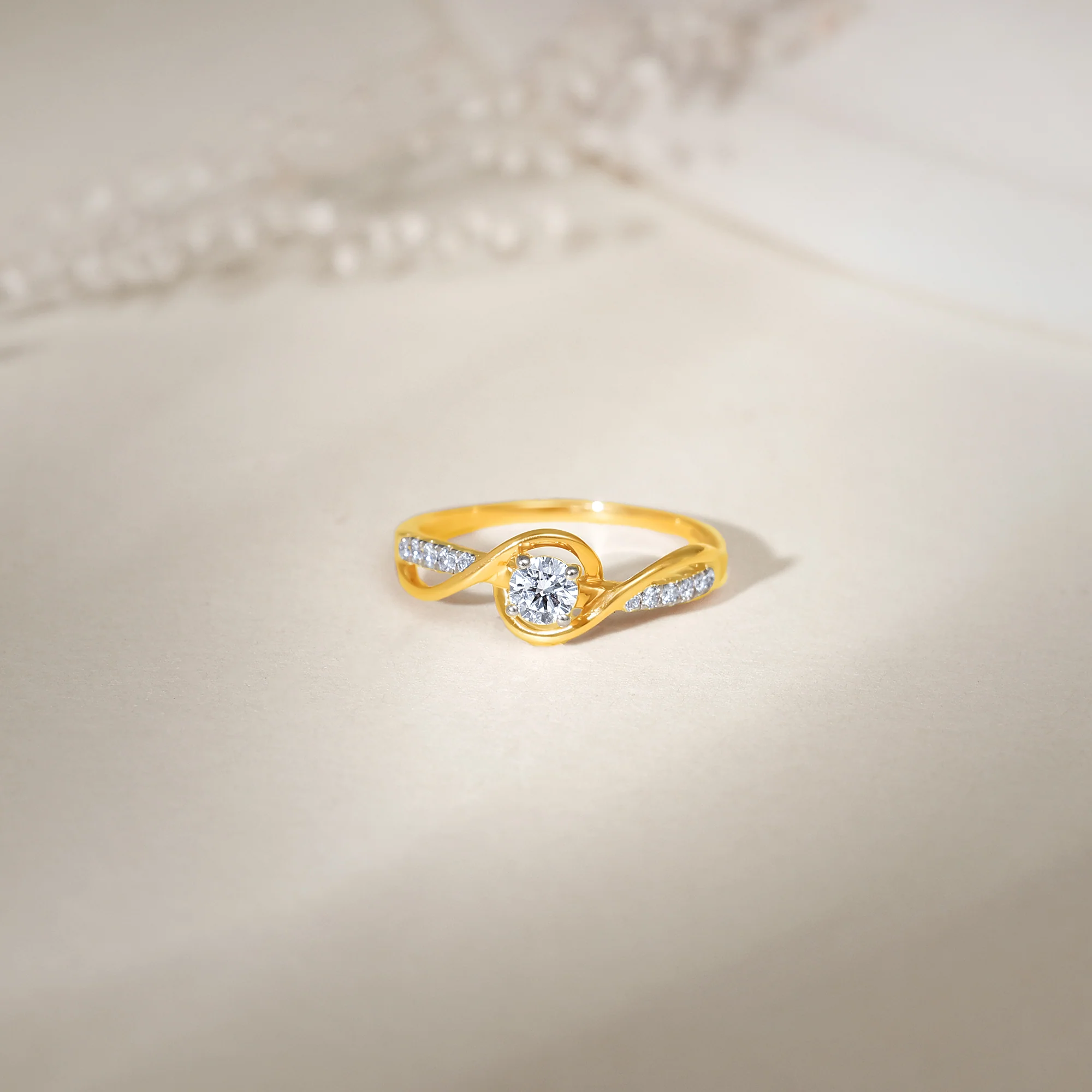 Gold Enchante Lab Grown Diamond Ring - Image 2