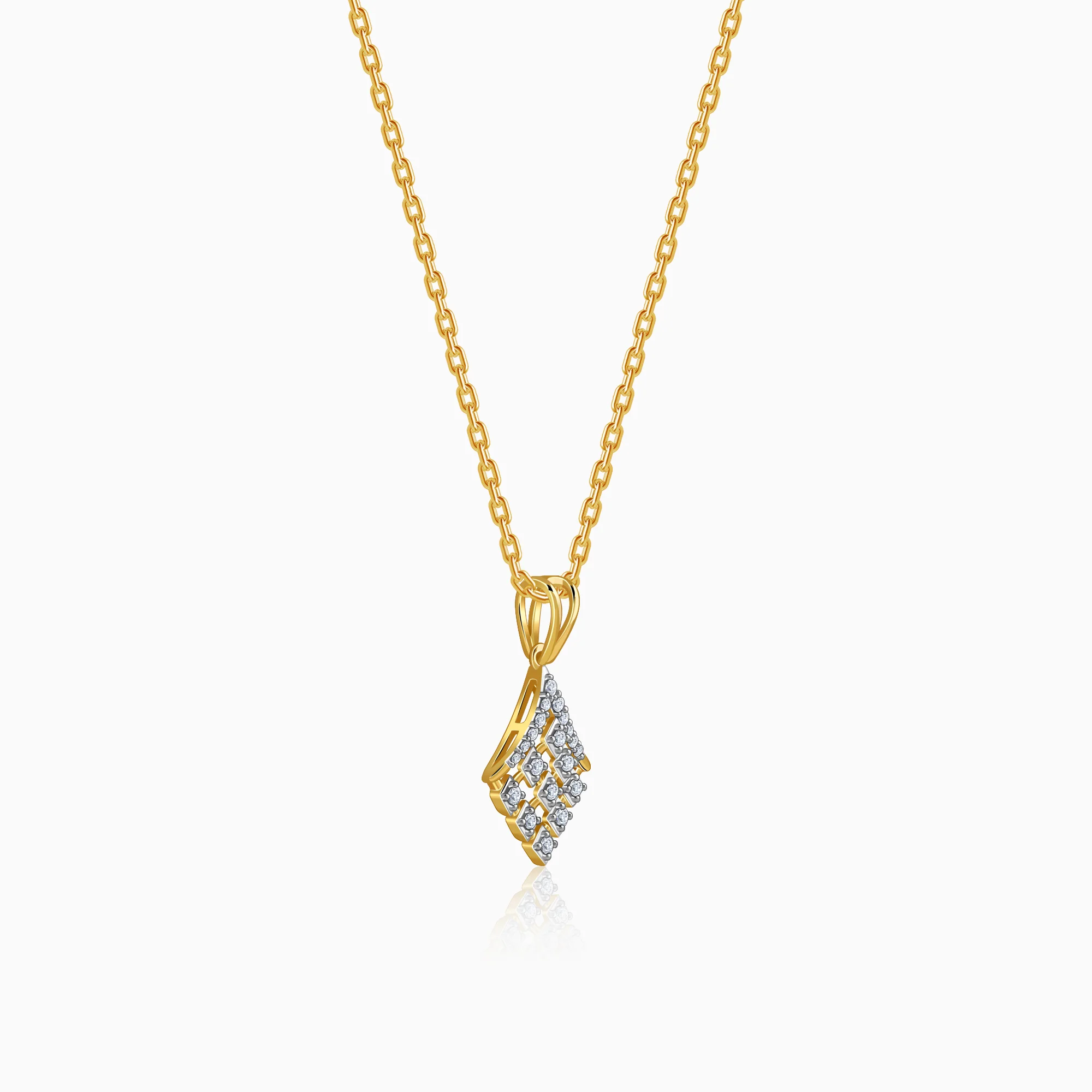 Gold Equinox Lab Grown Diamond Pendant - Image 4