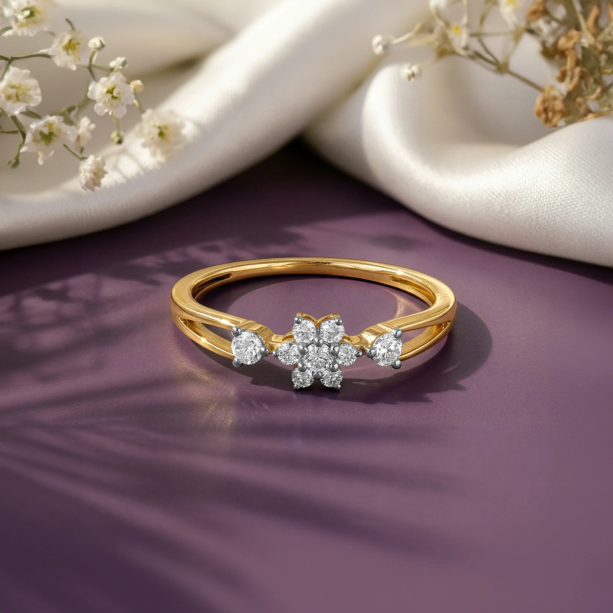 Gold Eterna Duo Lab Grown Diamond Ring (Size 12) - Image 2