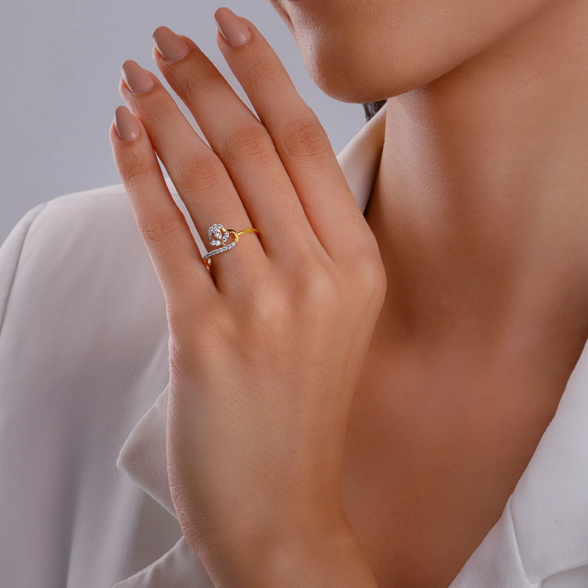 Gold Eternal Blossom Diamond Ring - Image 3