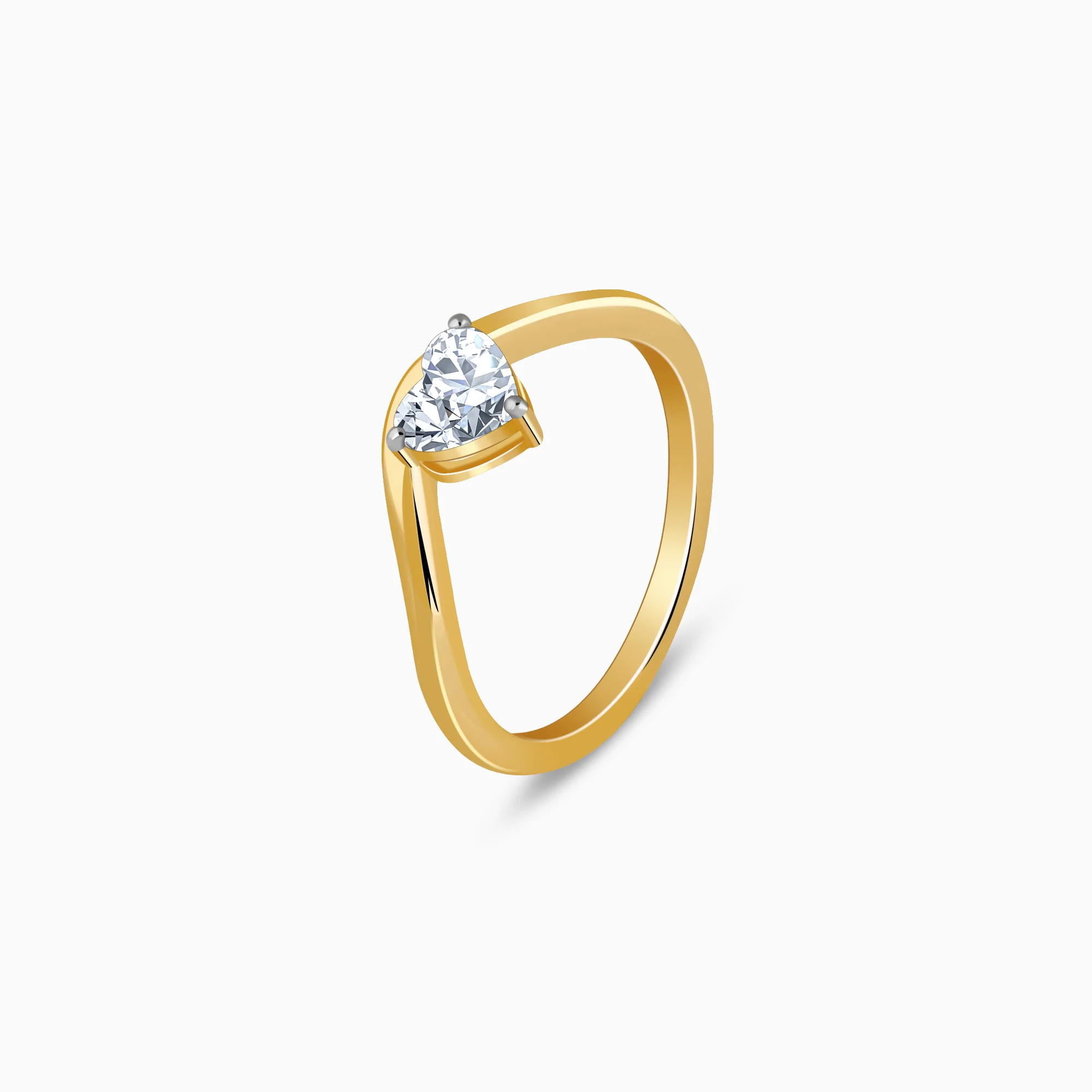 Gold Eternal Flame Solitaire Lab Grown Diamond Ring - Image 4