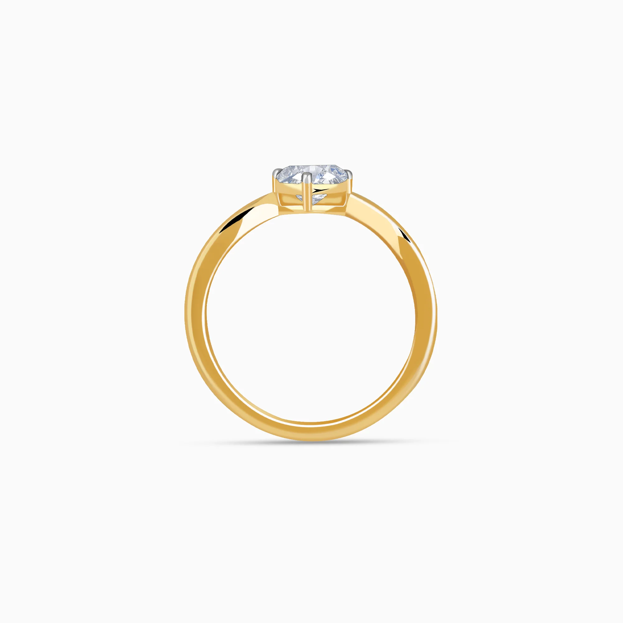Gold Eternal Flame Solitaire Lab Grown Diamond Ring - Image 5