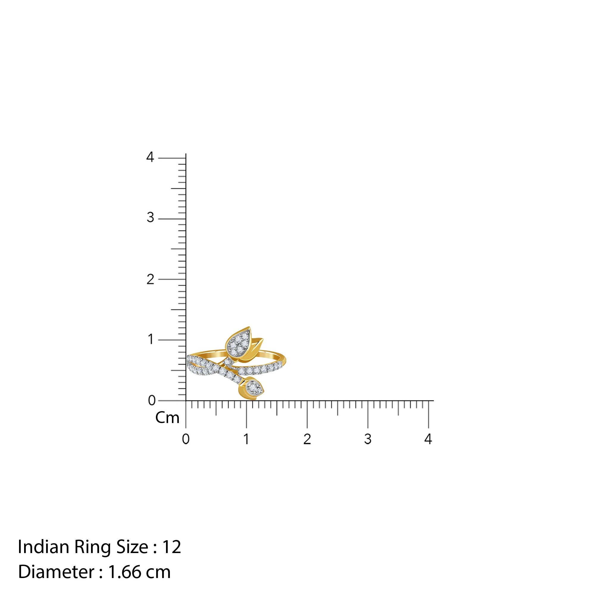 Gold Ever Rose Trail Lab Grown Diamond Ring (Size 12) - Image 6