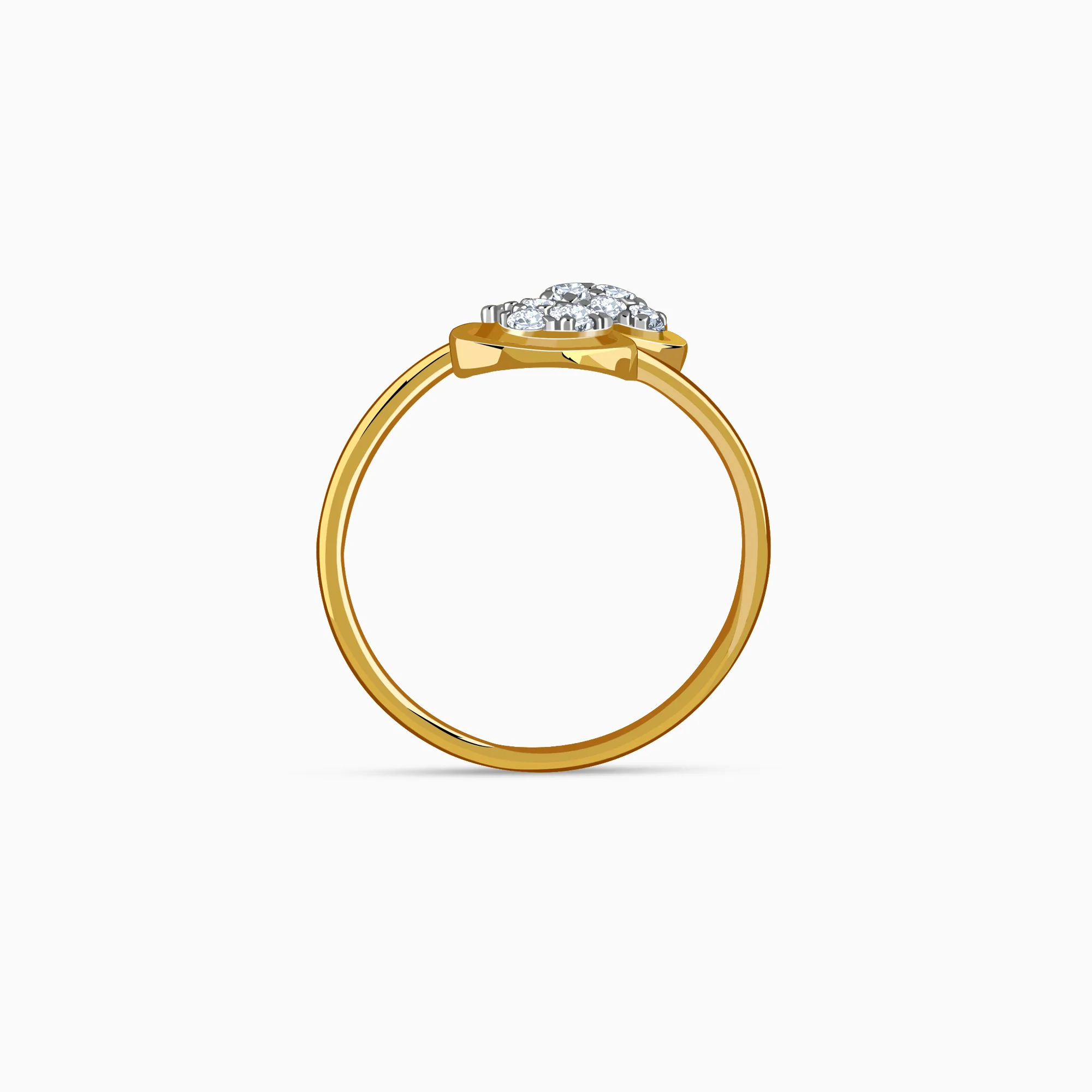 Gold Fantastic Love Lab Grown Diamond Ring (Size 12) - Image 5