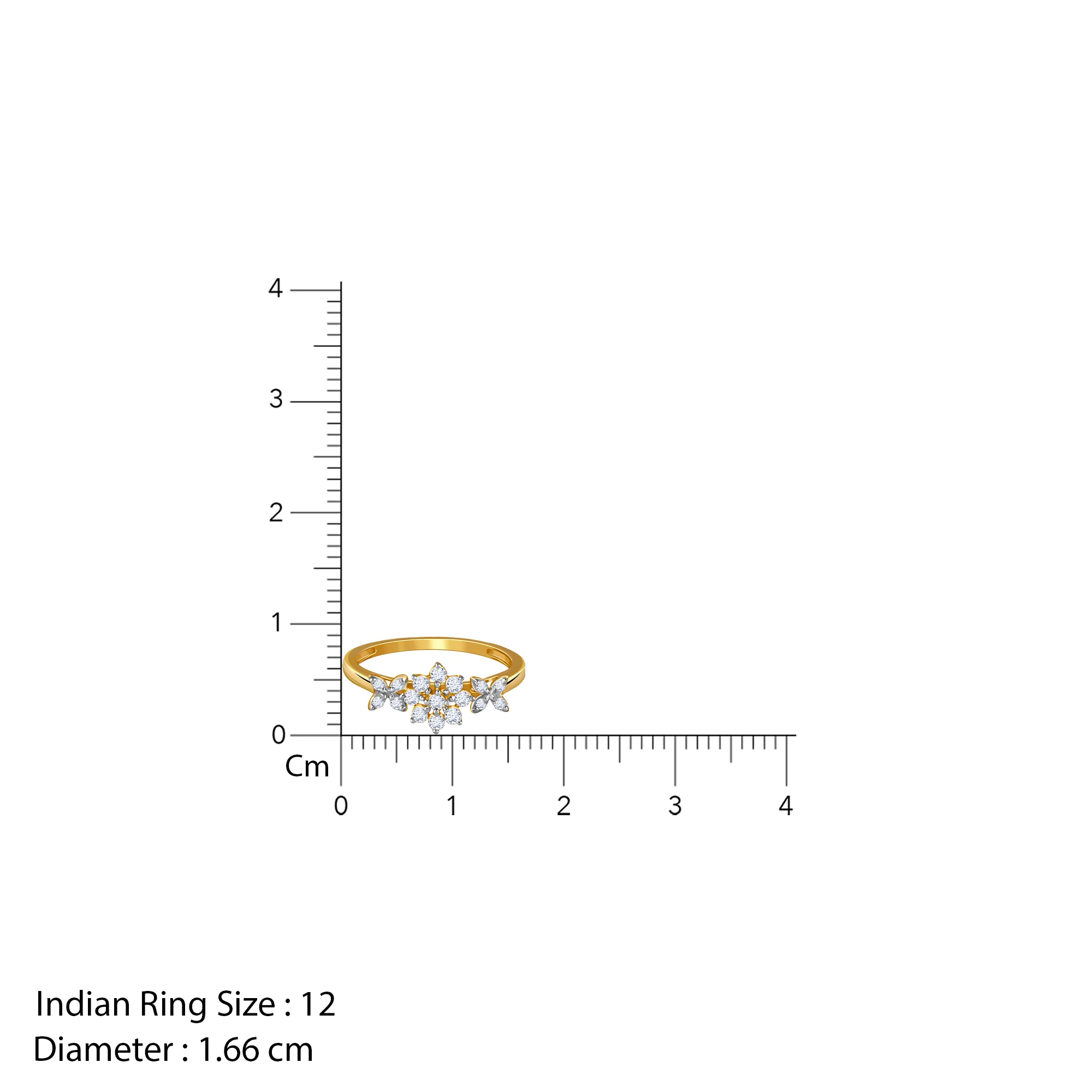 Gold Flora Radiance Lab Grown Diamond Ring (Size 12) - Image 6