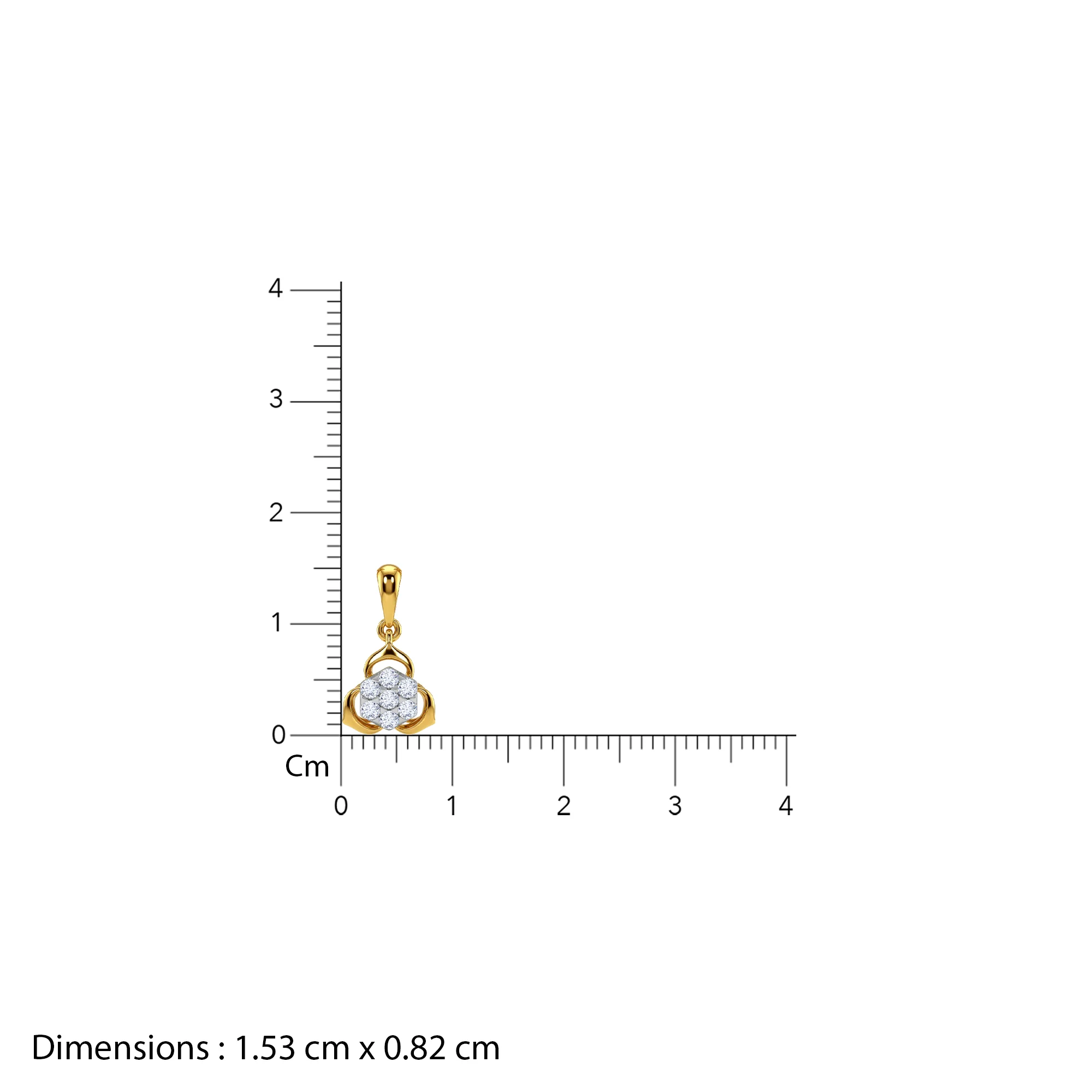 Gold Fortuna Glow Lab Grown Diamond Pendant - Image 5