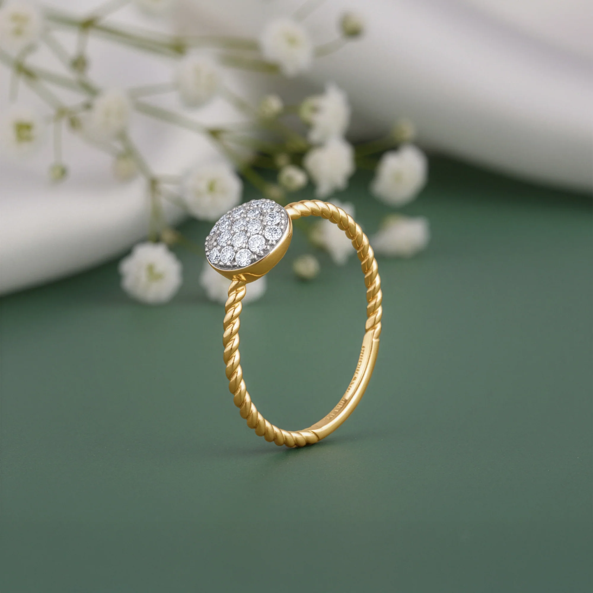 Gold Fresh Flora Lab Grown Diamond ring - Image 2
