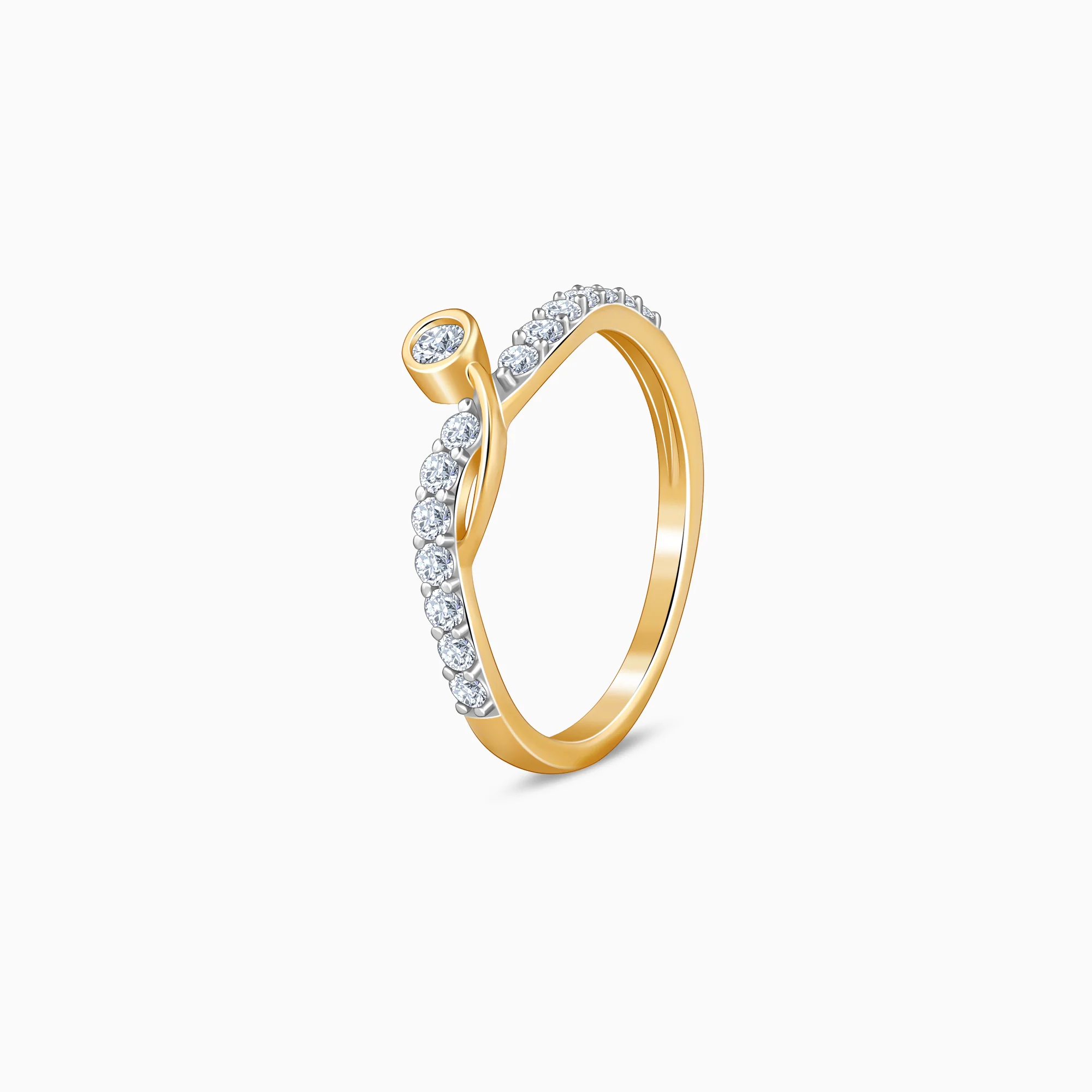 Gold Glowspell Lab Grown Diamond Ring - Image 4