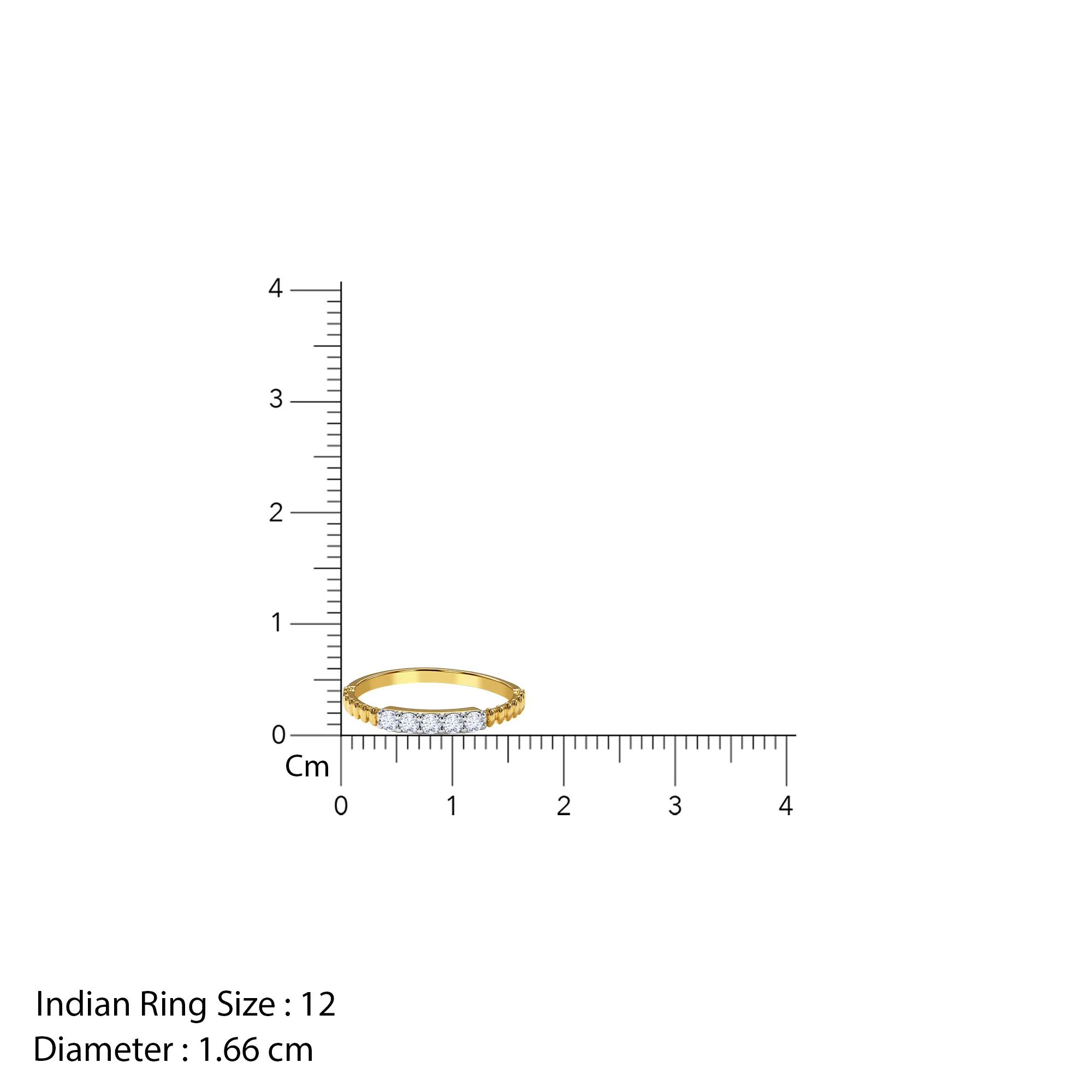 Gold Graceified Lab Grown Diamond Ring (Size 12) - Image 5