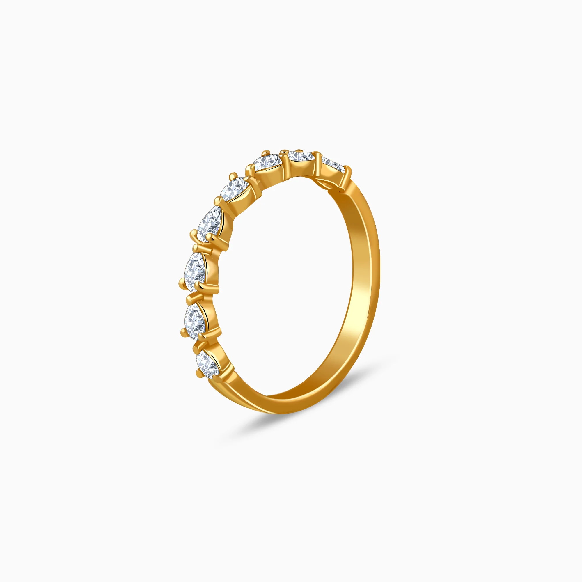 Gold Halo Line Lab Grown Diamond Ring (Size 12) - Image 4