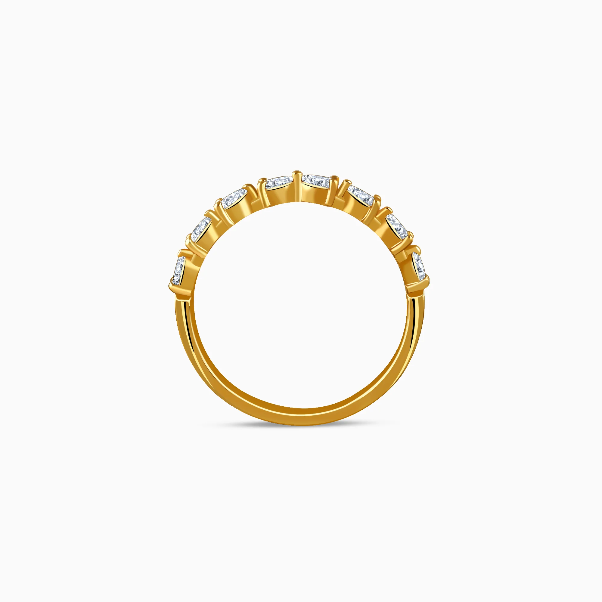 Gold Halo Line Lab Grown Diamond Ring (Size 12) - Image 5