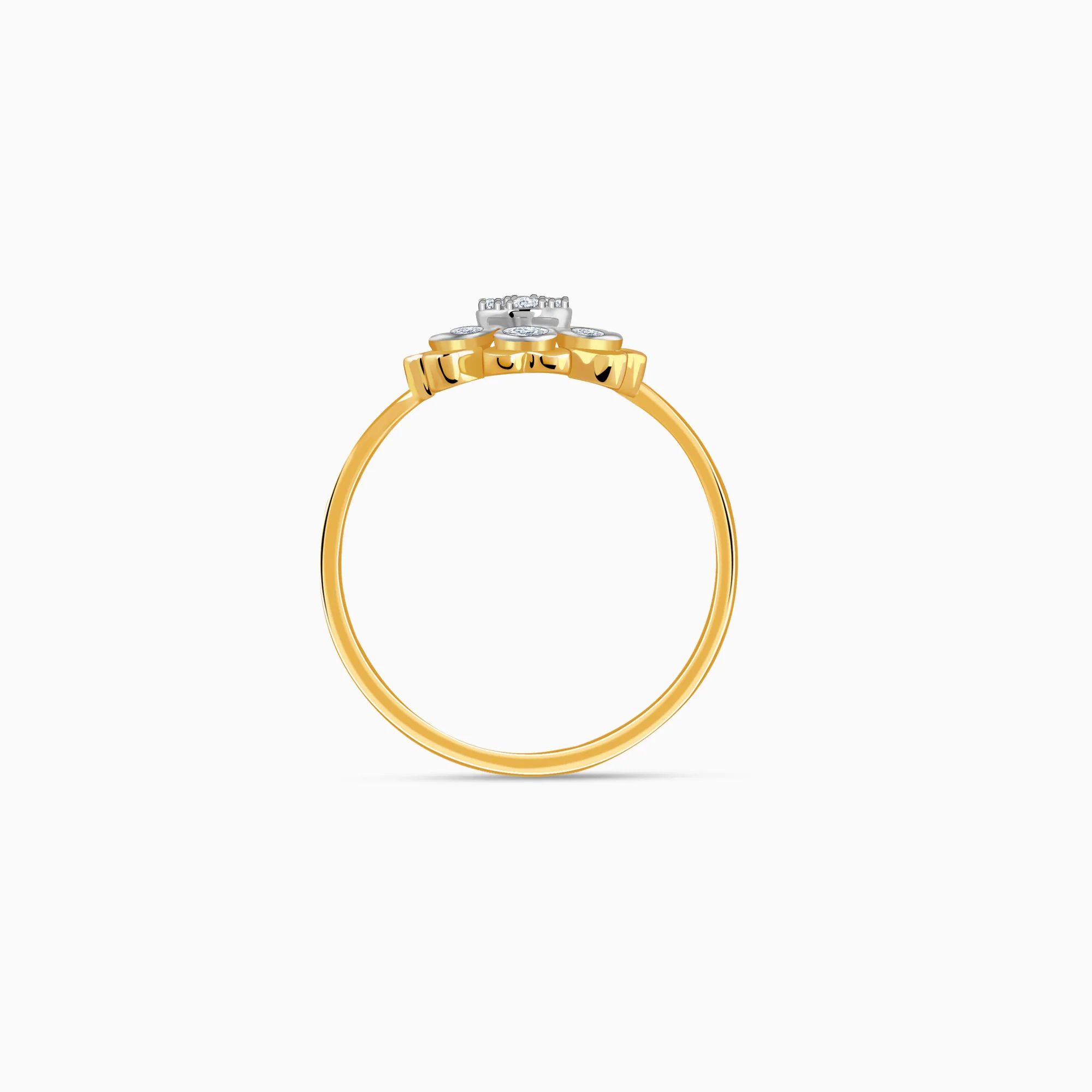 Gold Heart Bloom Lab Grown Diamond Ring - Image 5