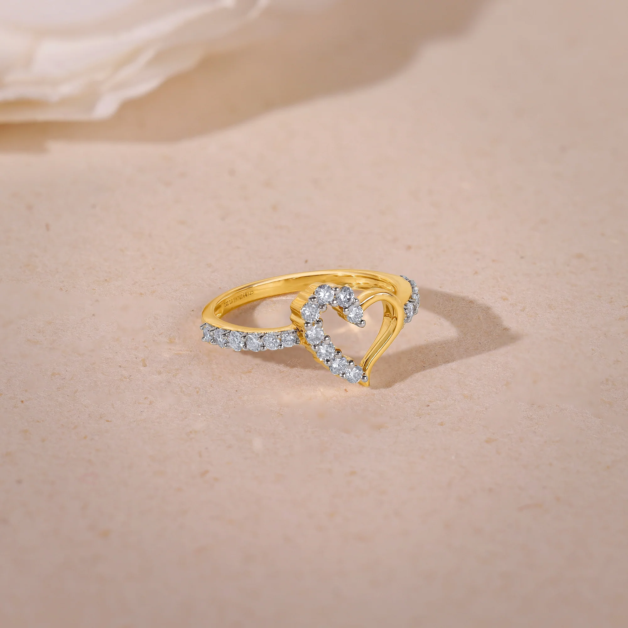 Gold Heartlight Lab Grown Diamond Ring - Image 2