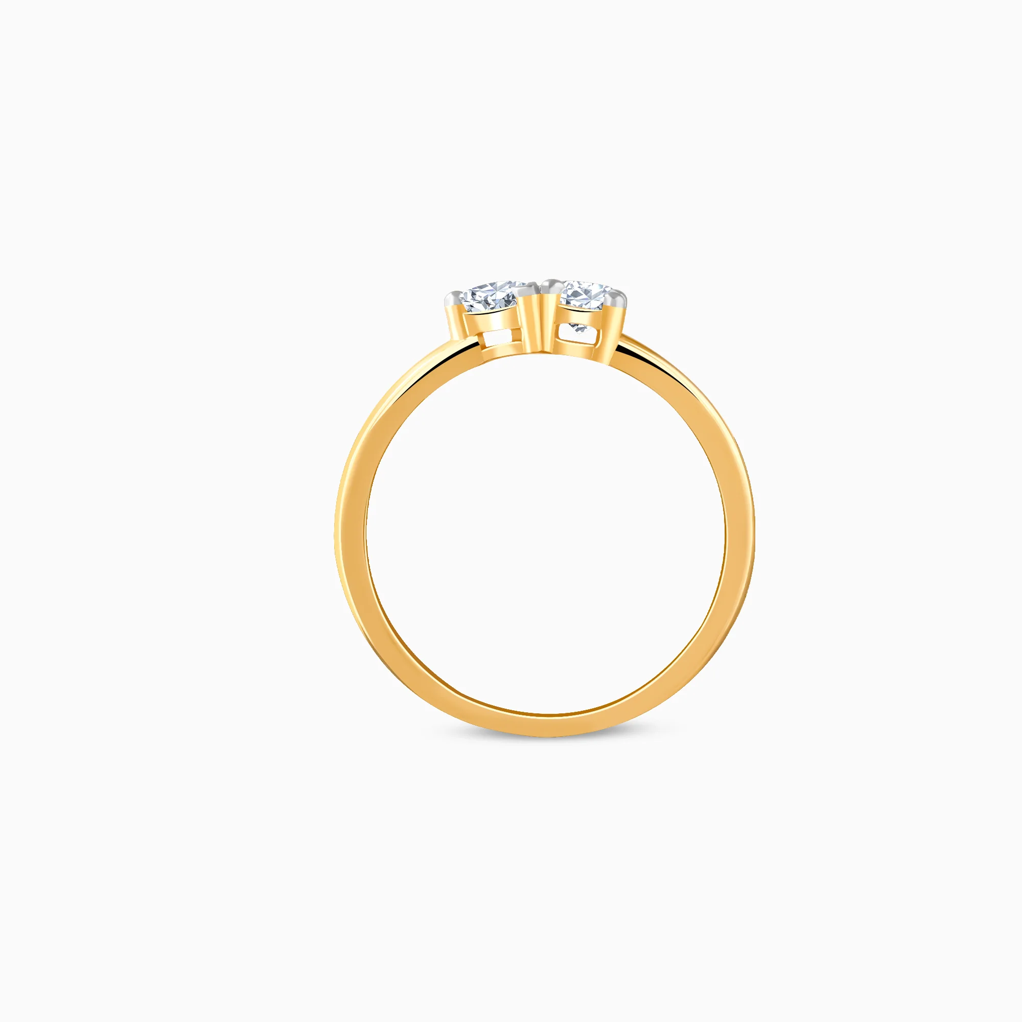 Gold Heartline Lab Grown Diamond Ring - Image 5