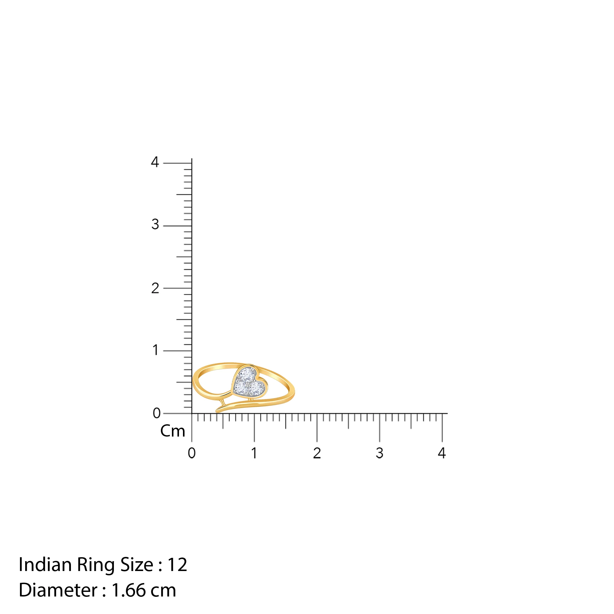 Gold HeartPop Lab Grown Diamond Ring - Image 6