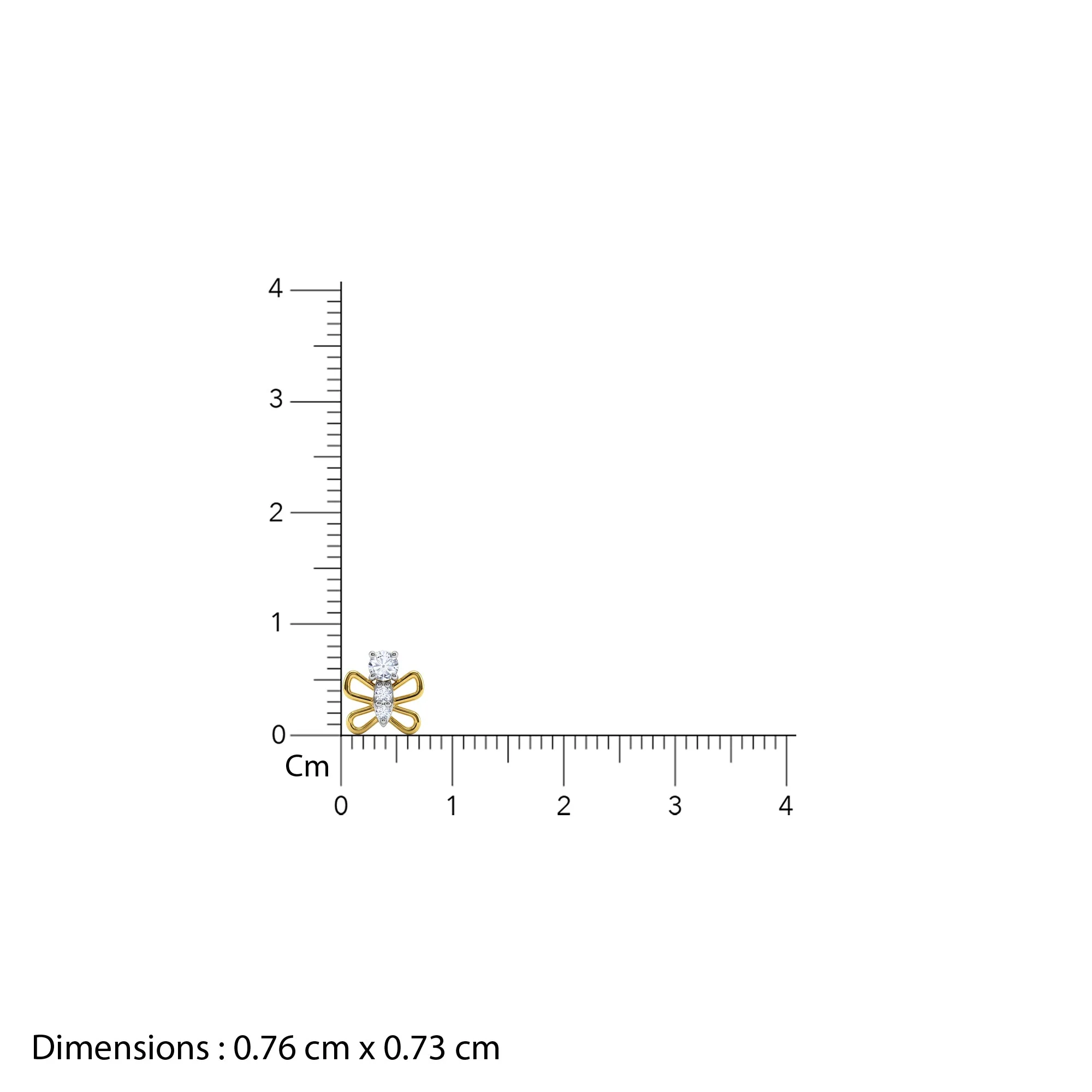 Gold Hedylidae Lab Grown Diamond Earrings - Image 5