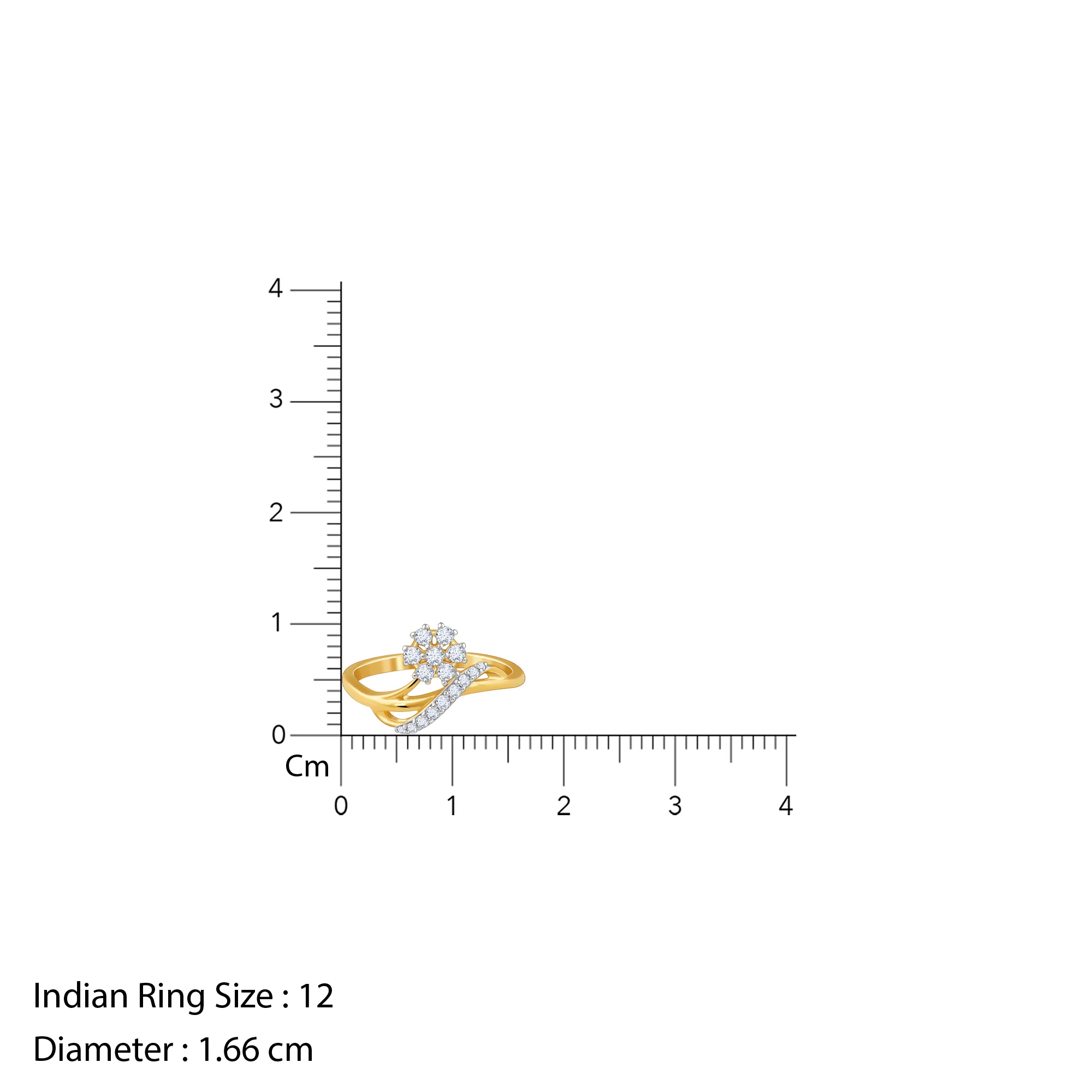 Gold Infinity Bloom Lab Grown Diamond Ring - Image 6