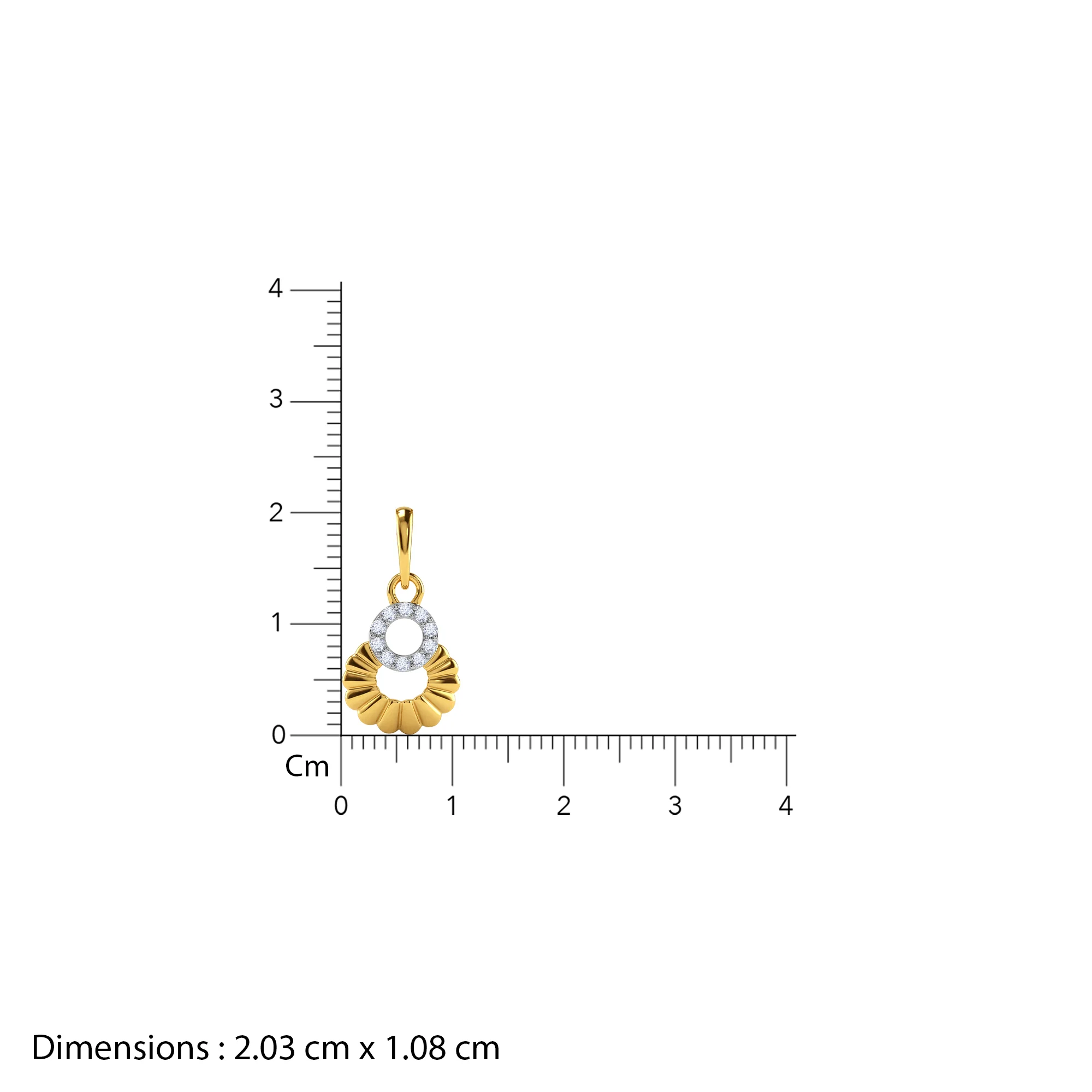 Gold Interstellar Lab Grown Diamond Pendant - Image 5