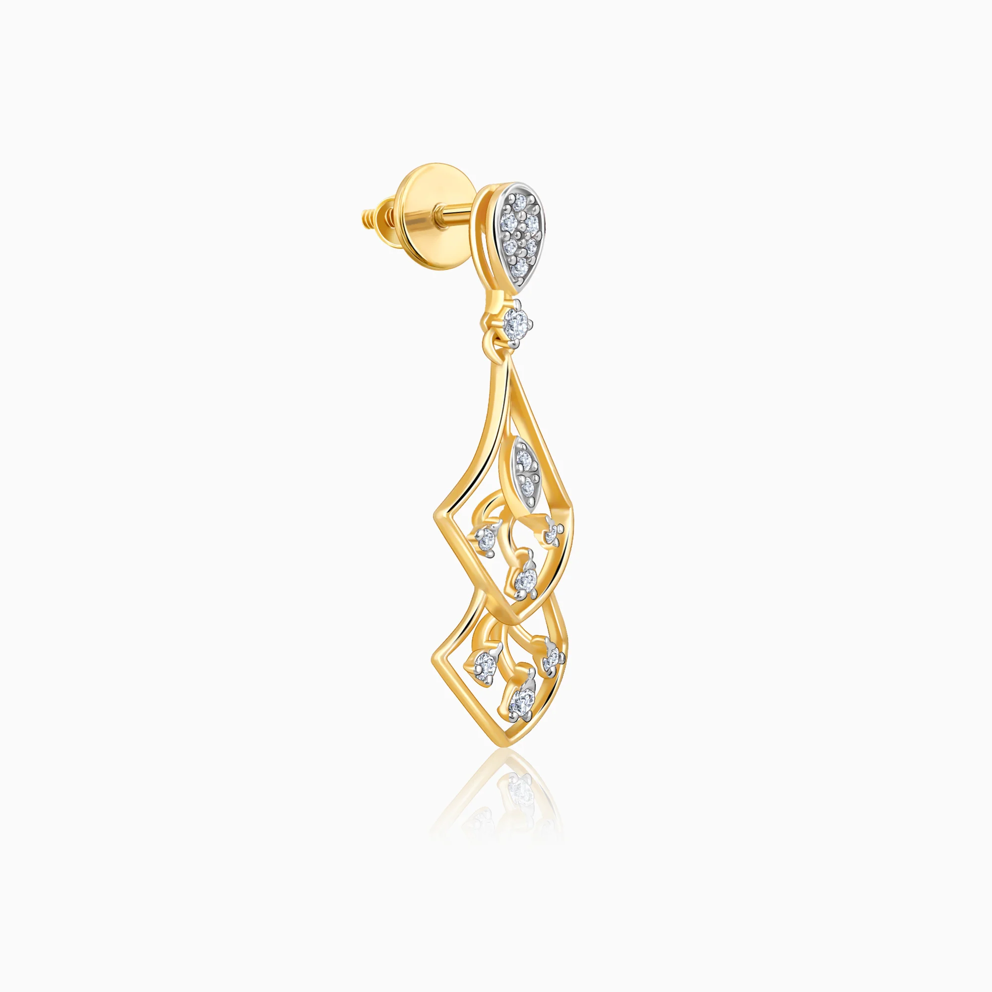 Gold Layered Luxe Lab Grown Diamond Earrings - Image 4