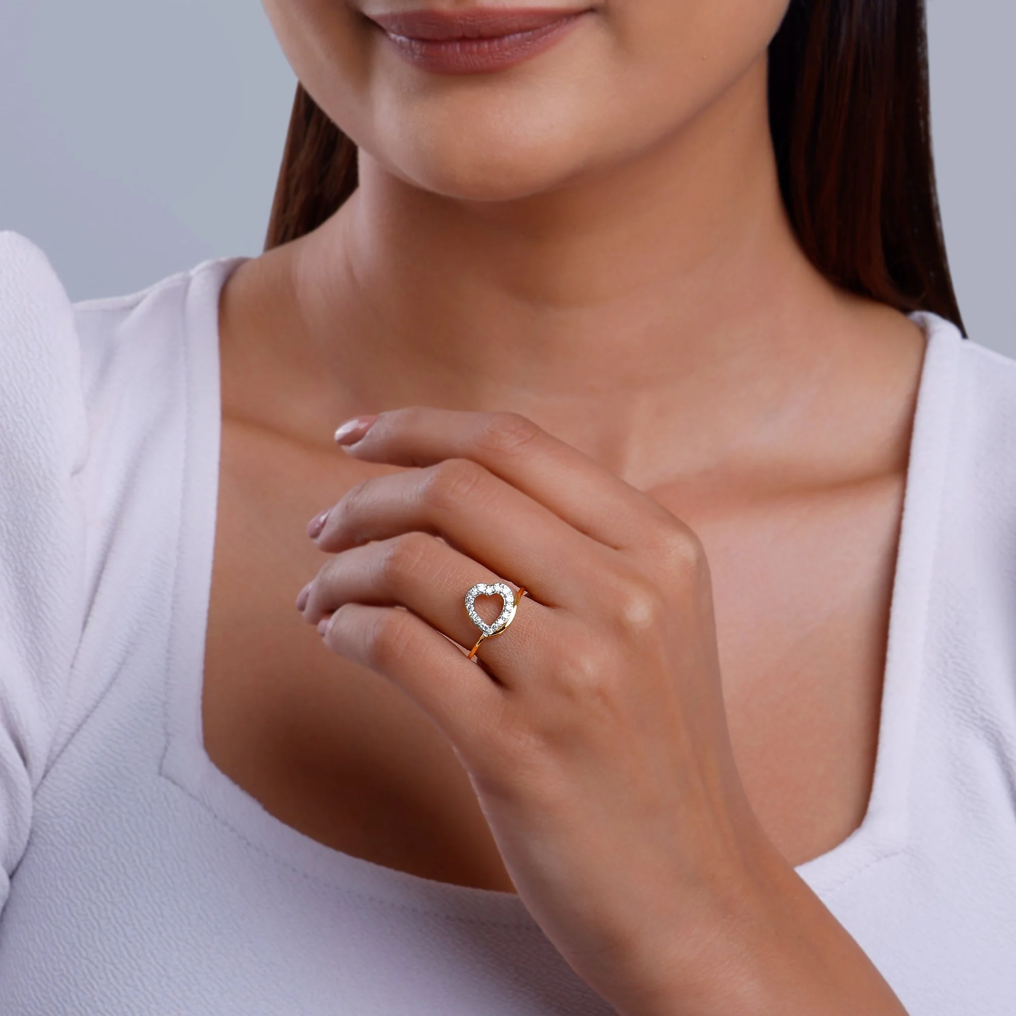 Gold Love Pop Diamond Ring - Image 3
