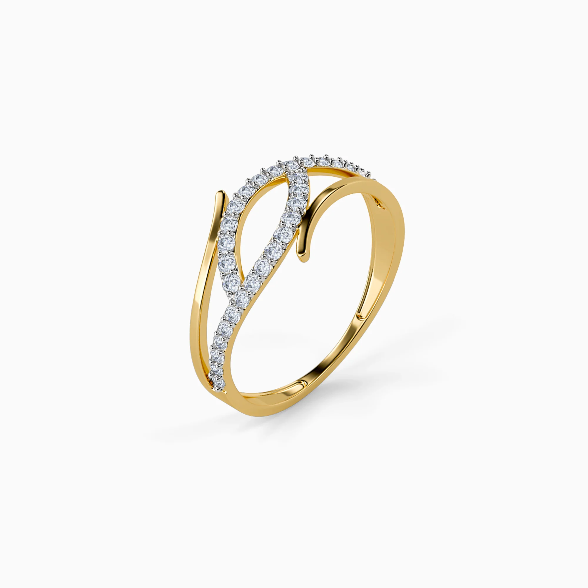 Gold Lumen Gaze Lab Grown Diamond Ring (Size 12) - Image 4
