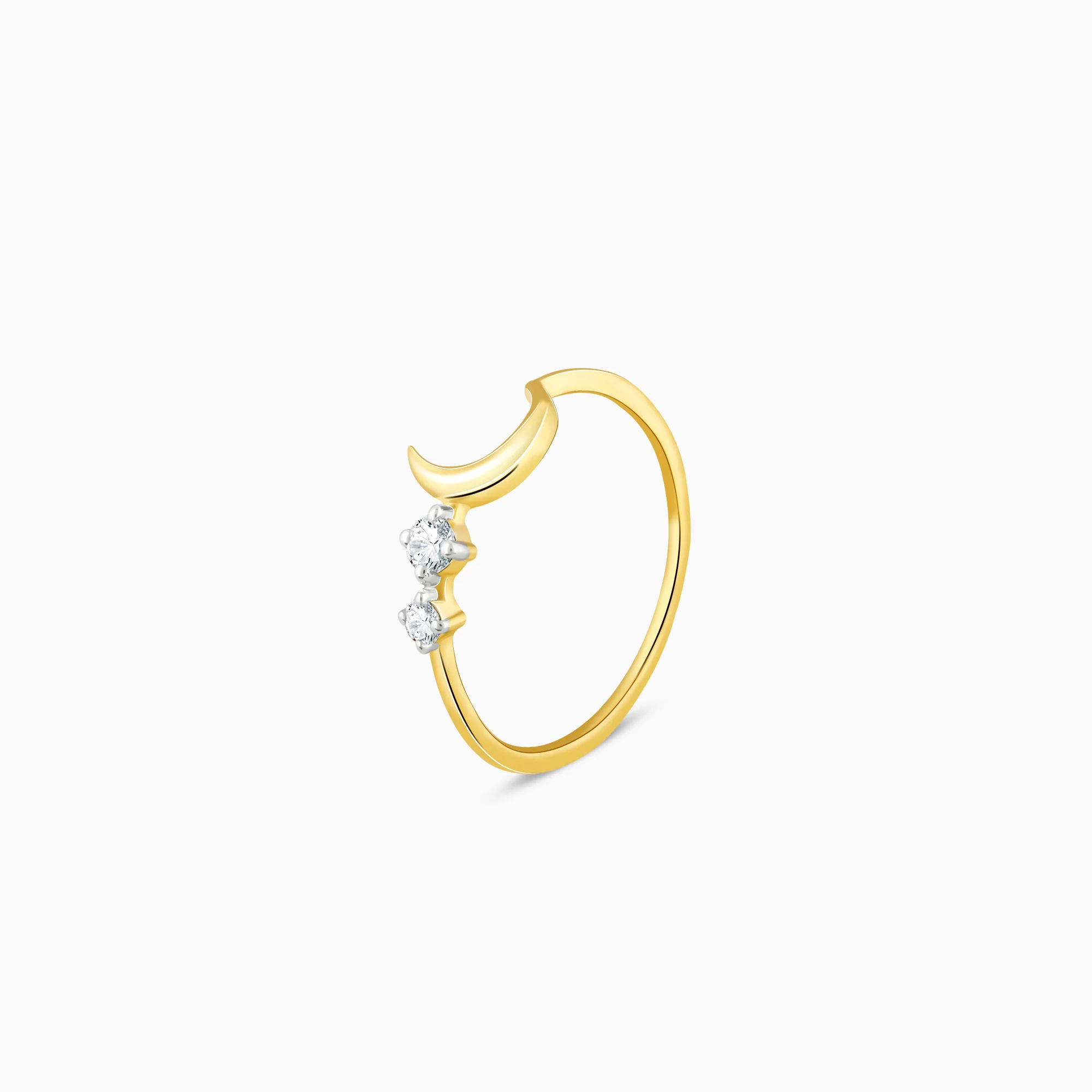 Gold Luna Diamond Ring - Image 4