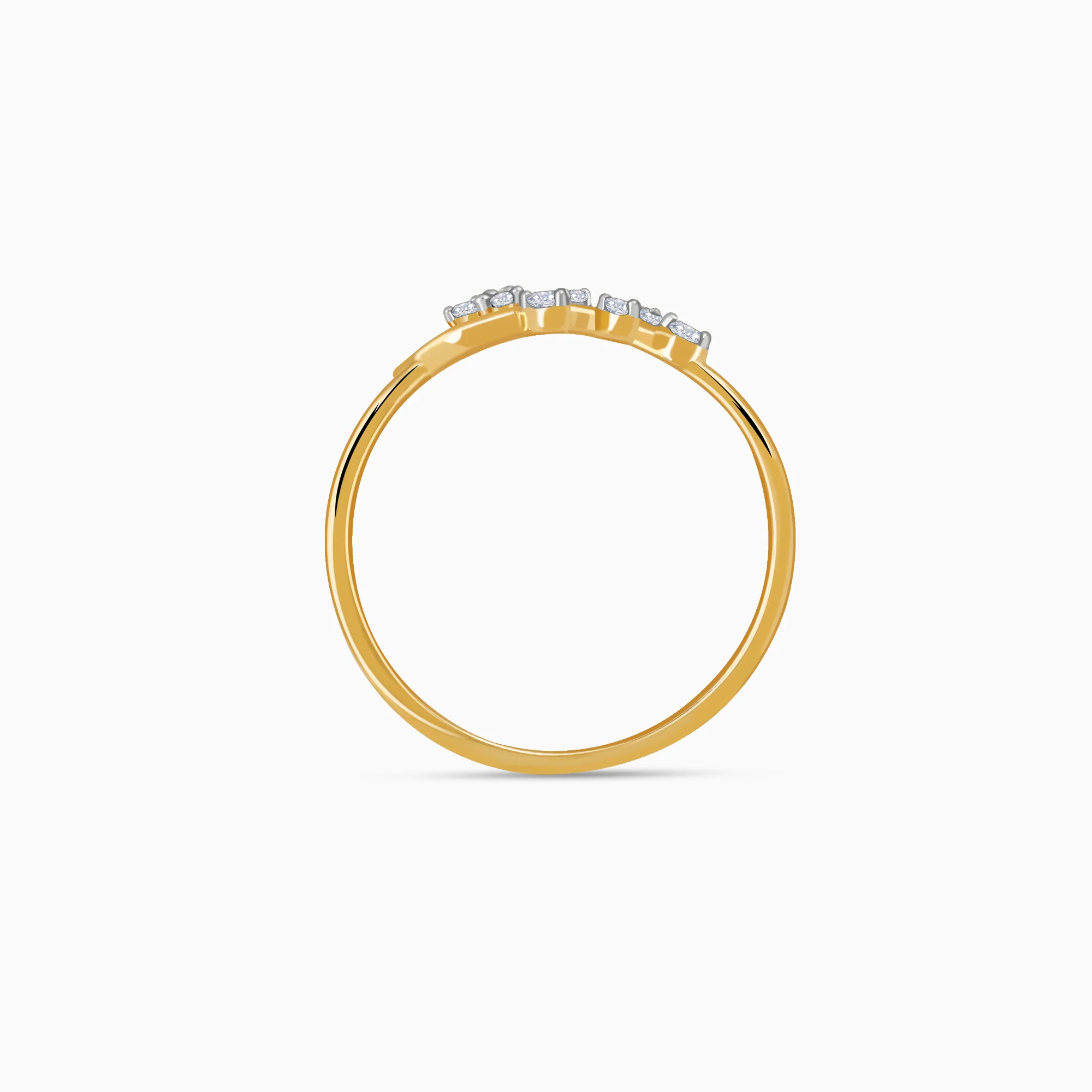 Gold Magnificent Petals Lab Grown Diamond Ring - Image 5